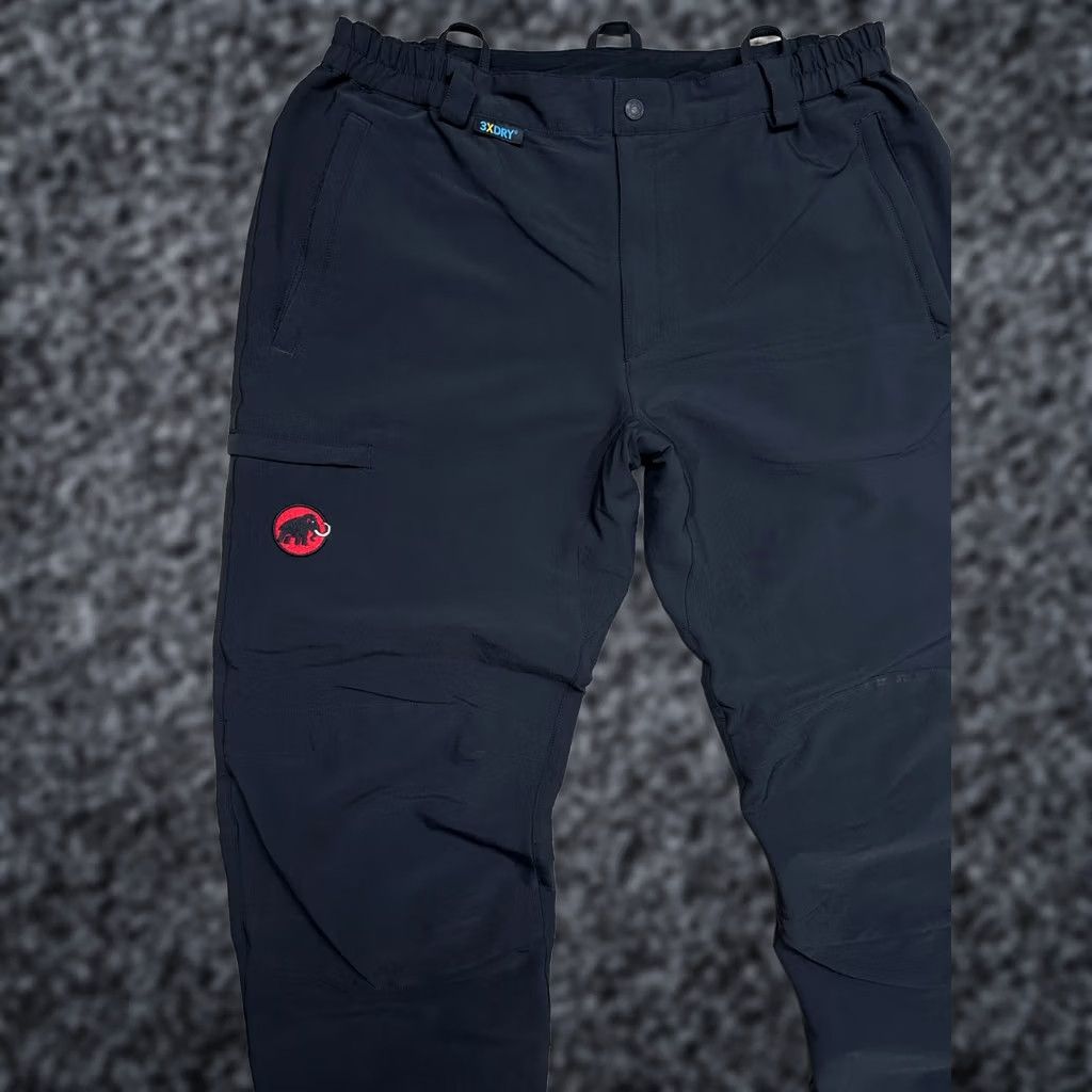 Mammut Mammut Mens Outdoor Trekking Pants Size 52 (36) Black Polyester Logo Regular Inseam 34in Waist 36in 83 cm 111 cm Size US 36 / EU 52 - 1 Thumbnail