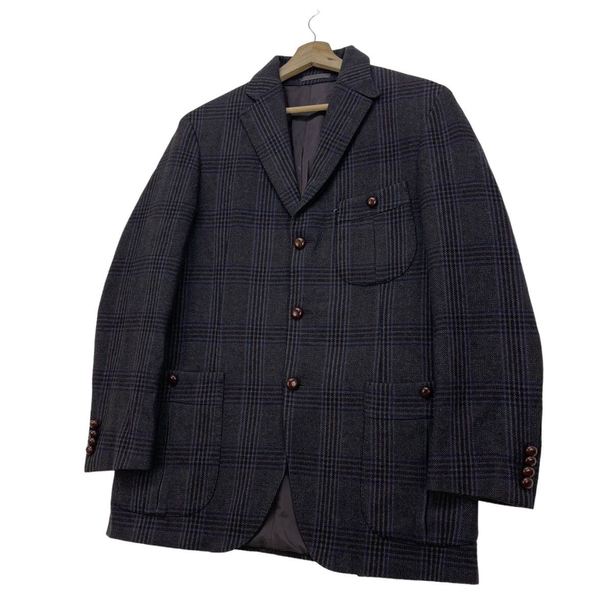 Burberry Awesome Vintage Burberrys Checked Casual Wool Jacket Size US M / EU 48-50 / 2 - 3 Thumbnail