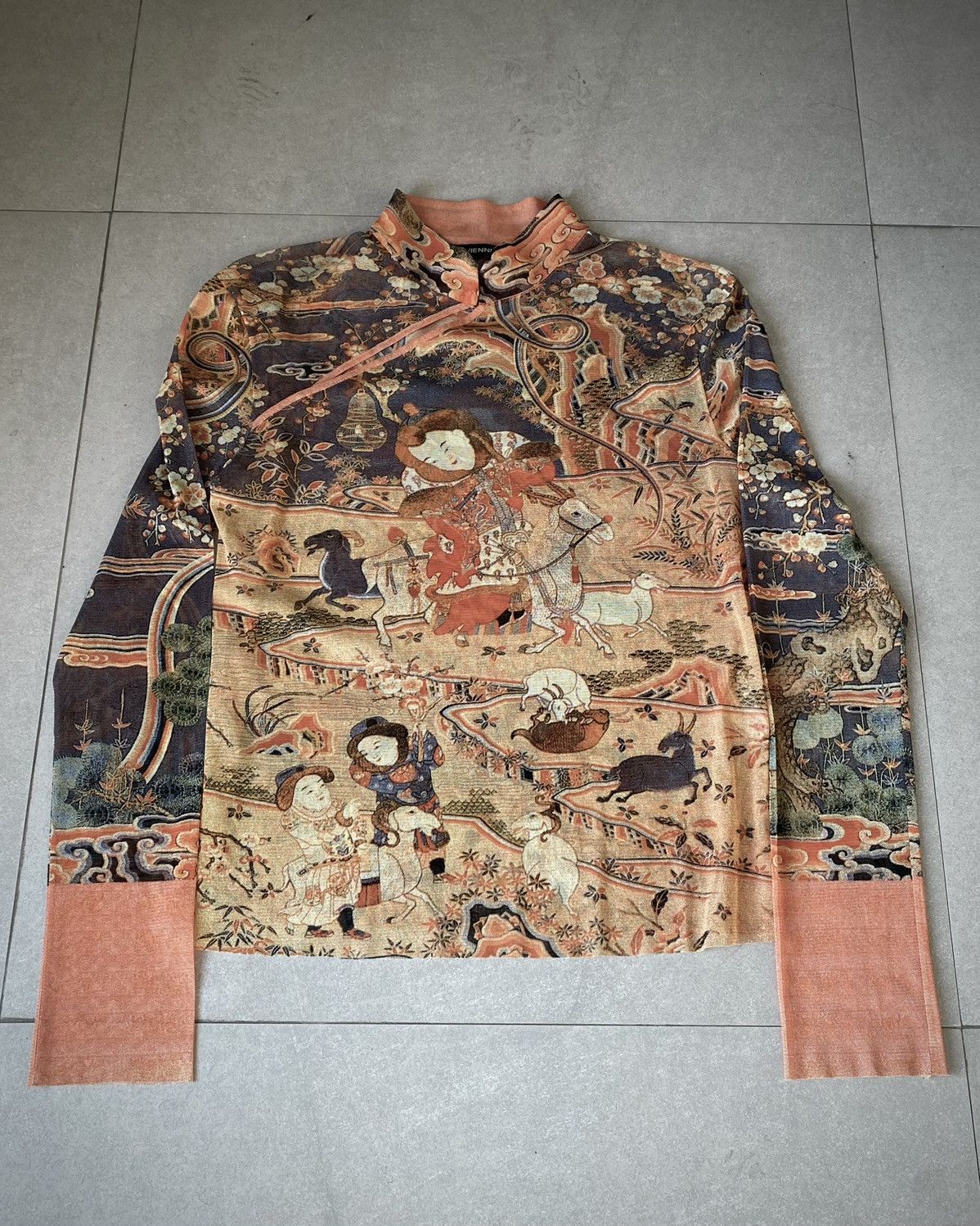 Vivienne Tam Vivienne Tam Chinese Printed Mesh Longsleeve Size S / US 4 / IT 40 - 1 Thumbnail