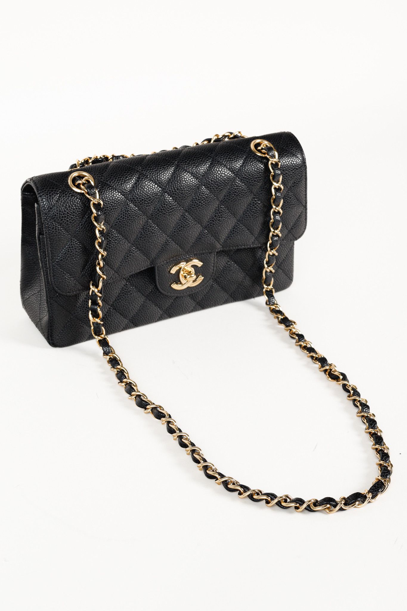Chanel Chanel Small Black Caviar Classic Double Flap Bag Size ONE SIZE - 7 Thumbnail