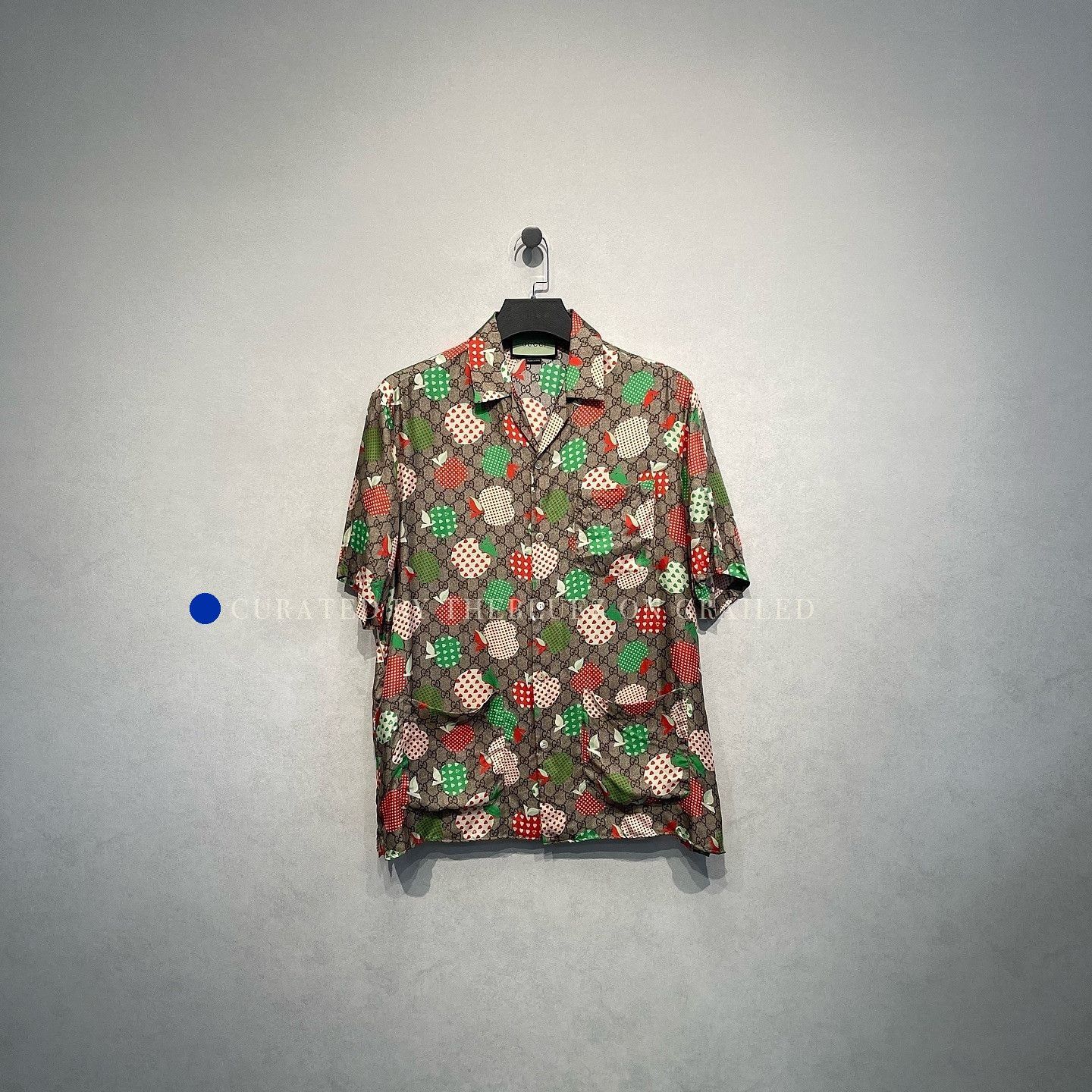 Gucci Vibrant Apple Print Silk Button-Up Shirt Size US S / EU 44-46 / 1 - 1 Thumbnail