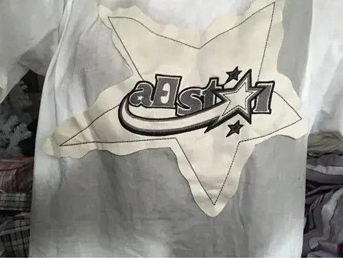 Japanese Brand Oversized T Shirt Star Splicing Size US M / EU 48-50 / 2 - 3 Thumbnail