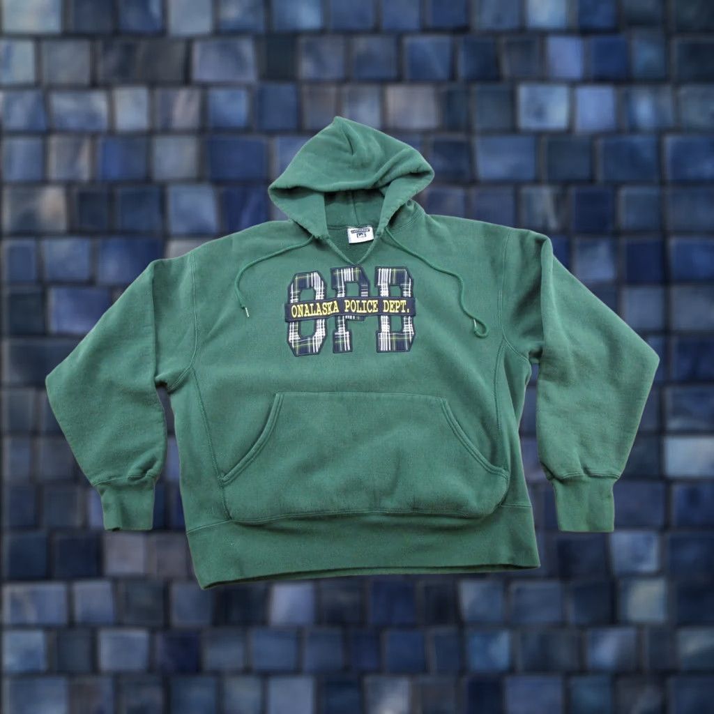 Lee VINTAGE Lee Hoodie Pullover Sports 90s Mens 2XL Green | Hooded Sweatshirt Used All Seasons Winter Fall Spring Size US XXL / EU 58 / 5 - 1 Thumbnail