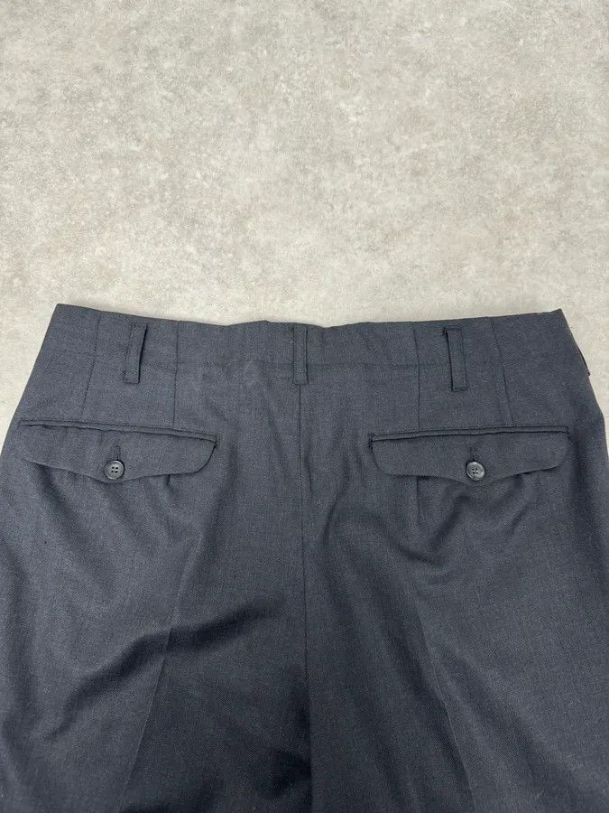 Yohji Yamamoto Yohji Yamamoto Black Wool Tailored Pants Size US 34 / EU 50 - 7 Thumbnail