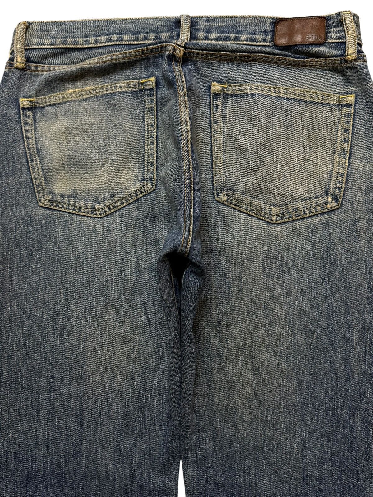 Uniqlo Vintage Y2K Japanese Uniqlo Mud Wash Distressed Straight Leg Size US 34 / EU 50 - 4 Thumbnail