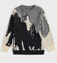 Japanese Brand Black distressed paisley bandana sweater jumper knitwear Size US M / EU 48-50 / 2 - 7 Thumbnail