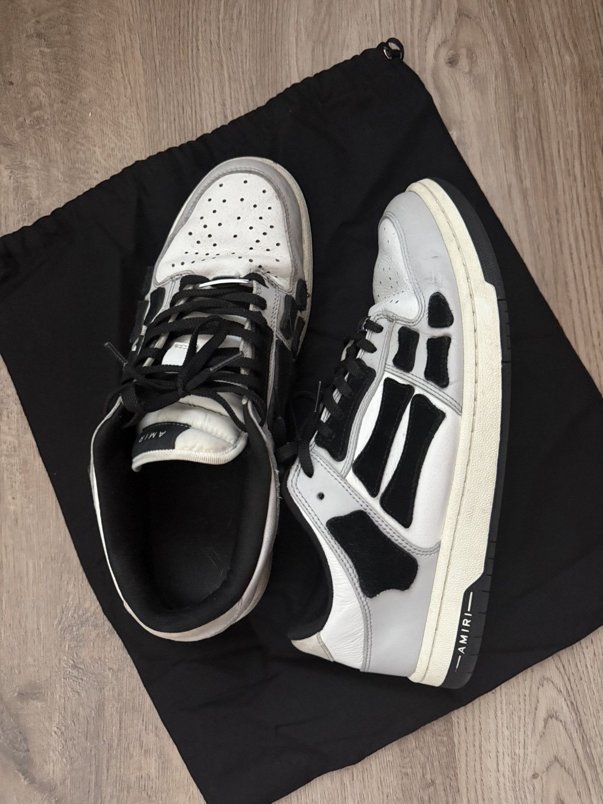 Amiri Amiri Skel Top Low Size US 12 / EU 45 - 1 Thumbnail