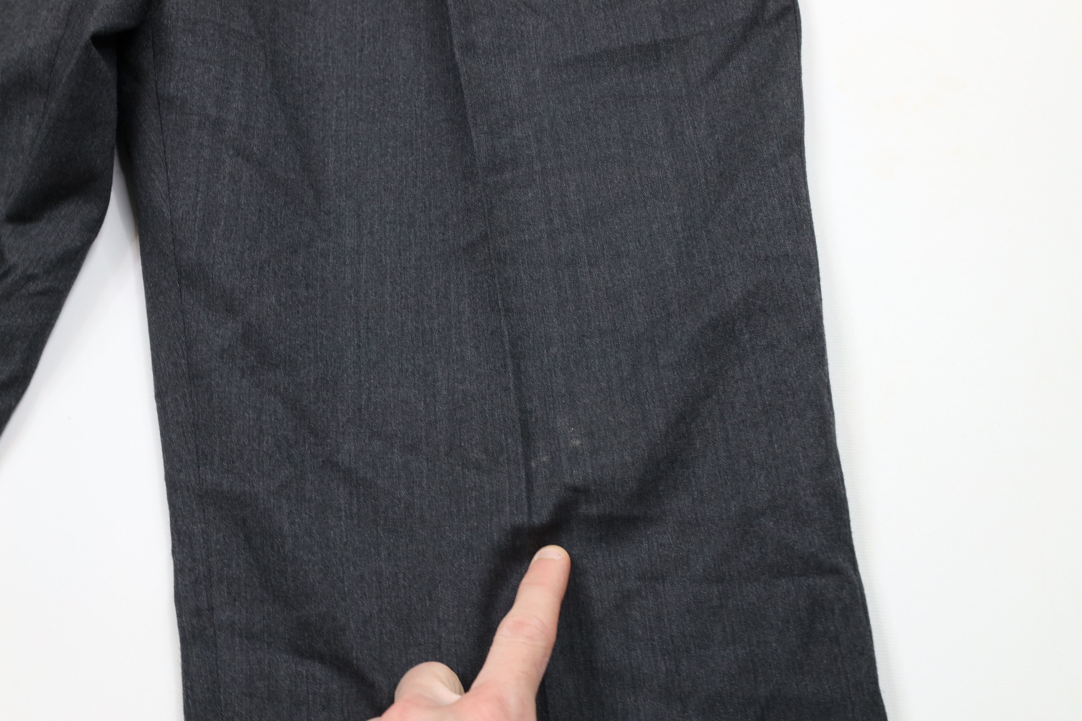 Jos. A. Bank × Vintage Vintage Jos A Bank Cuffed Wool Cashmere Chino Pants Gray Size US 36 / EU 52 - 6 Thumbnail