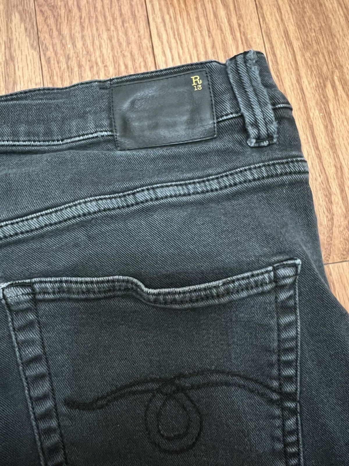 R13 R13 Black Denim Size US 34 / EU 50 - 4 Thumbnail