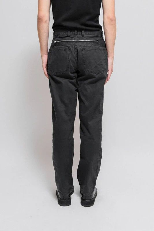 Number (N)ine Number (N)ine wide cotton pants w/ back zipper (early 00's) Size US 33 - 7 Thumbnail
