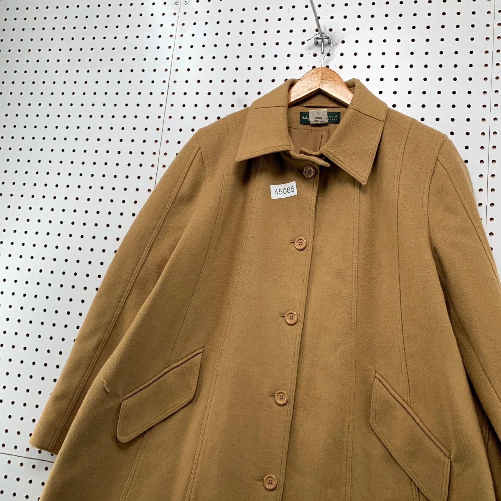 Vintage VINTAGE Harve Benard Wool Trench Coat Womens 16 Camel Swing Overcoat Beige Wool Long Coat 16 Womens Mens? Size XXL / US 16-18 / IT 52-54 - 4 Thumbnail
