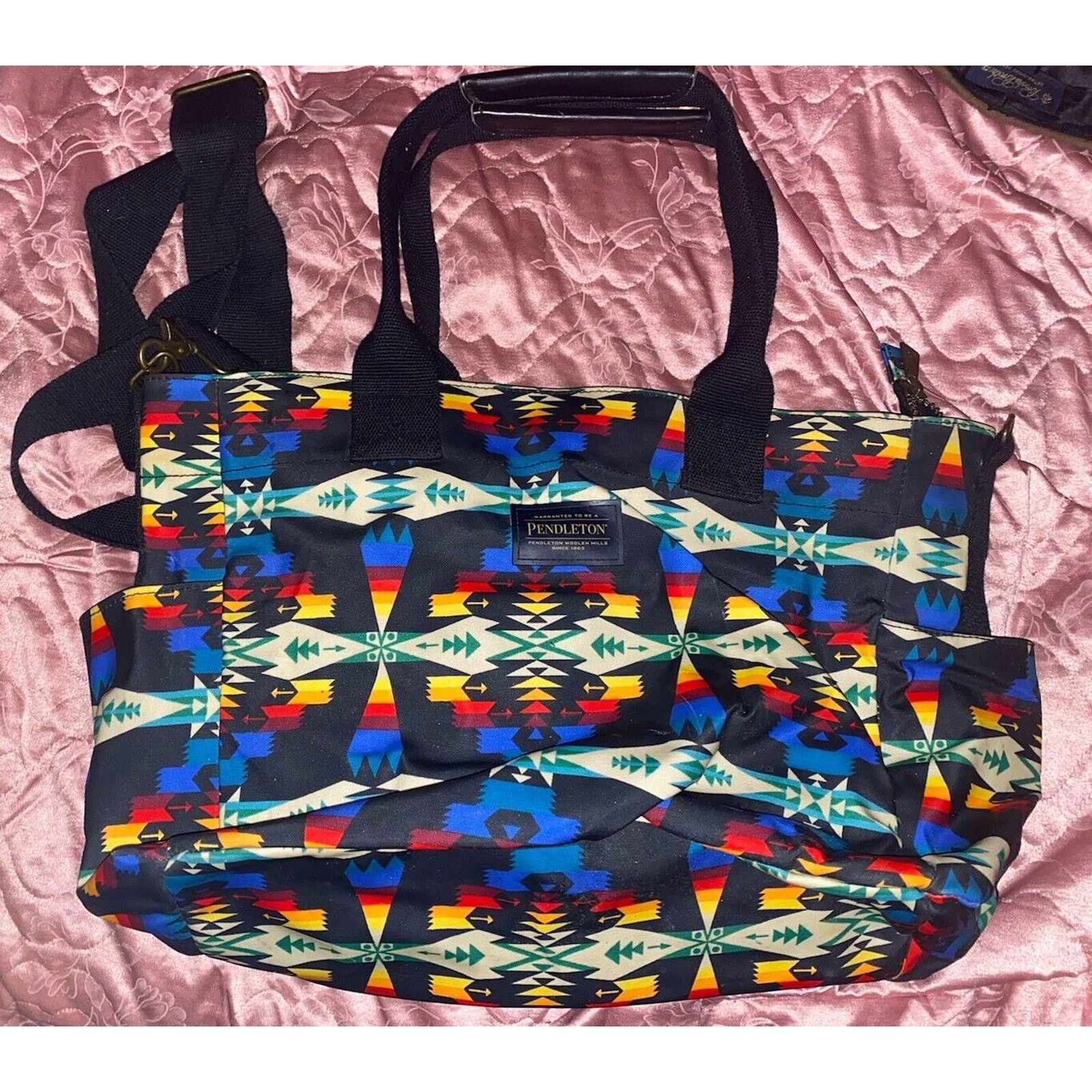 Pendleton PENDELTON Shoulder Weekender Tote Bag Aztec Southwestern Size ONE SIZE - 2 Thumbnail