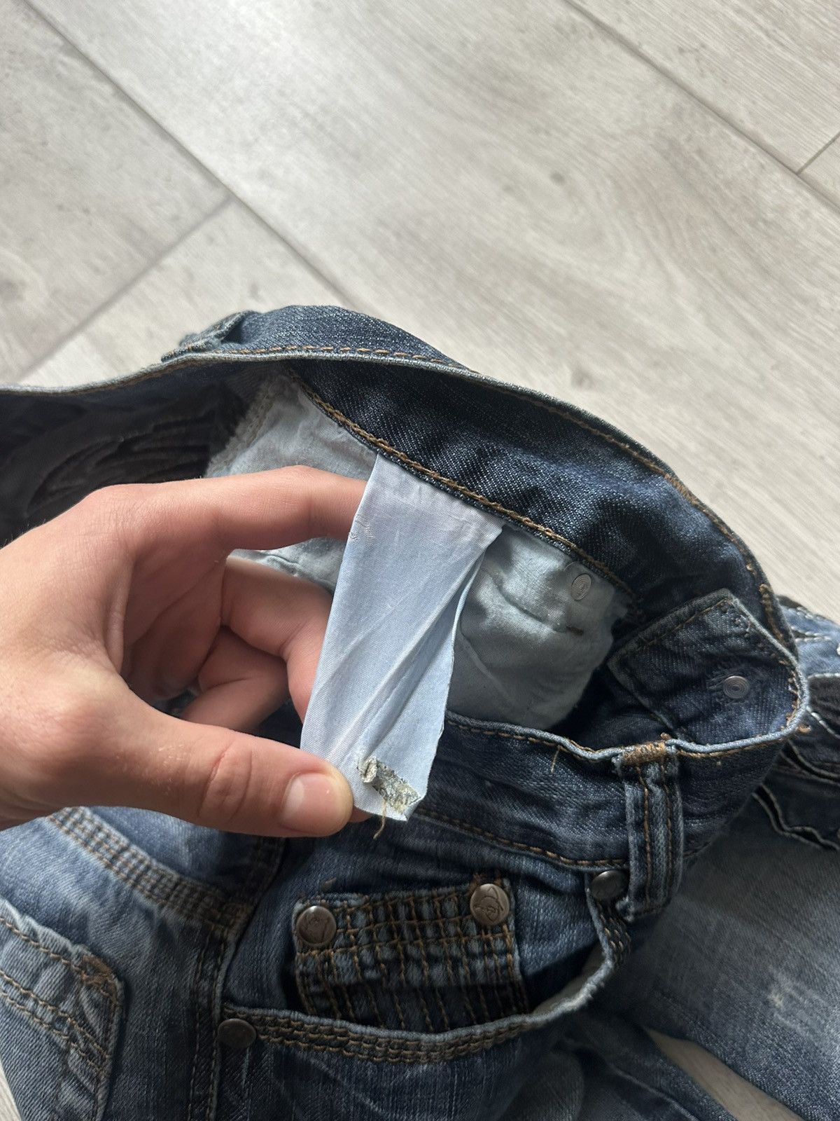 Japanese Brand Vintage Streetwear Denim Jeans Y2K Avant Garde Size US 30 / EU 46 - 4 Thumbnail