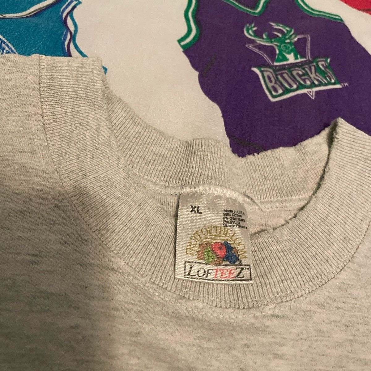 NBA × Vintage Vintage 90s NBA Shaquille O’Neal Bar Basketball Tee Size US XL / EU 56 / 4 - 8 Thumbnail