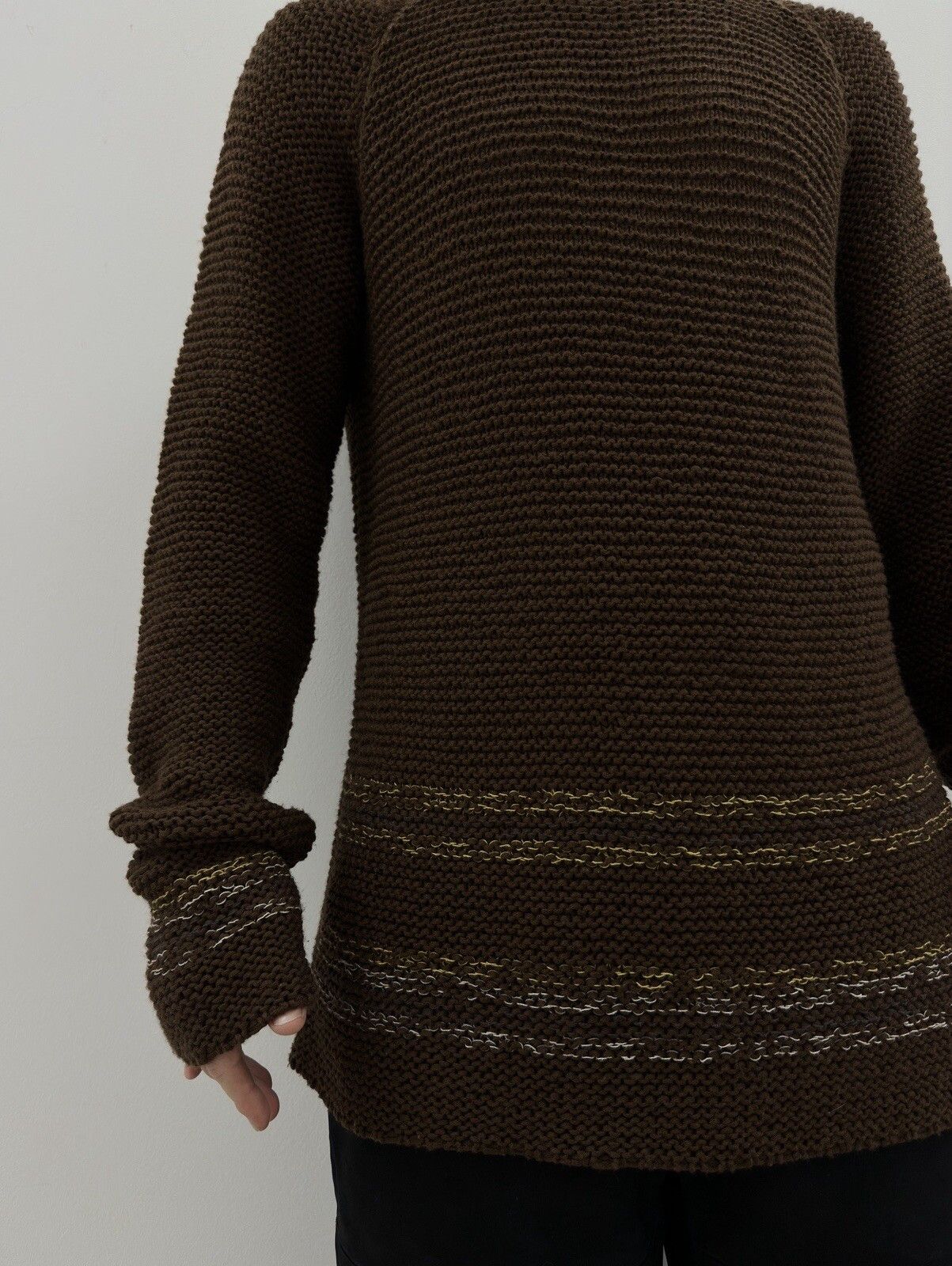 Diesel Vintage Diesel Knit Sweater Men Y2K Brown Pullover 2000s Size US L / EU 52-54 / 3 - 11 Thumbnail