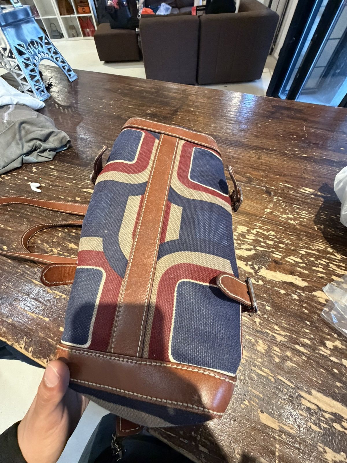 Prada Prada Geometric Canvas & Leather Doctor Bag ✨ Size ONE SIZE - 16 Thumbnail