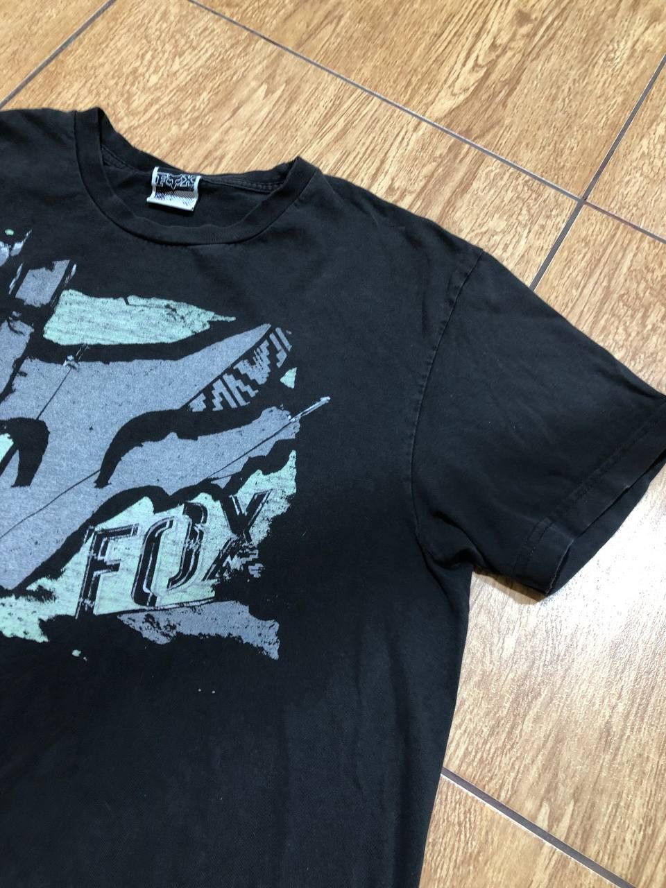 Fox Racing Streetwear big logo Fox Racing black T-Shirt Y2K Vintage Size US L / EU 52-54 / 3 - 11 Thumbnail
