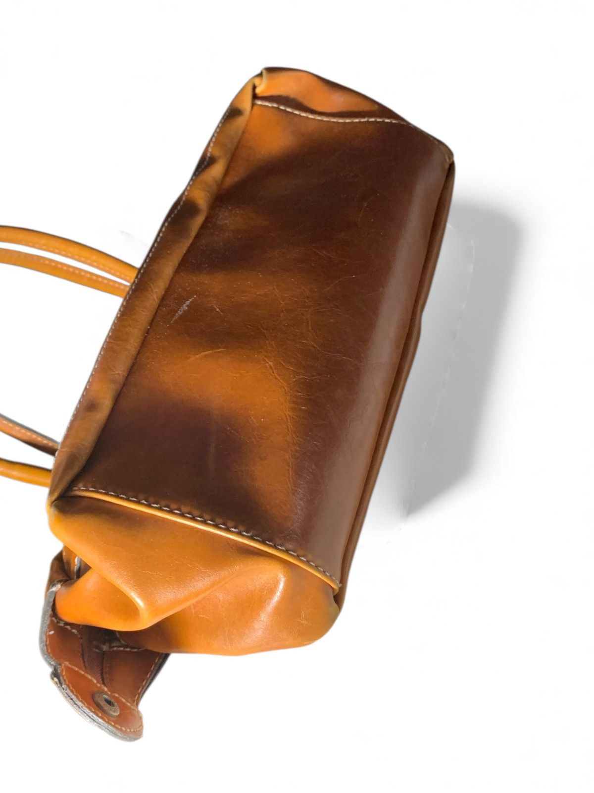 Other Mondani Brown Leather Handbag (item#b116) Size ONE SIZE - 5 Thumbnail