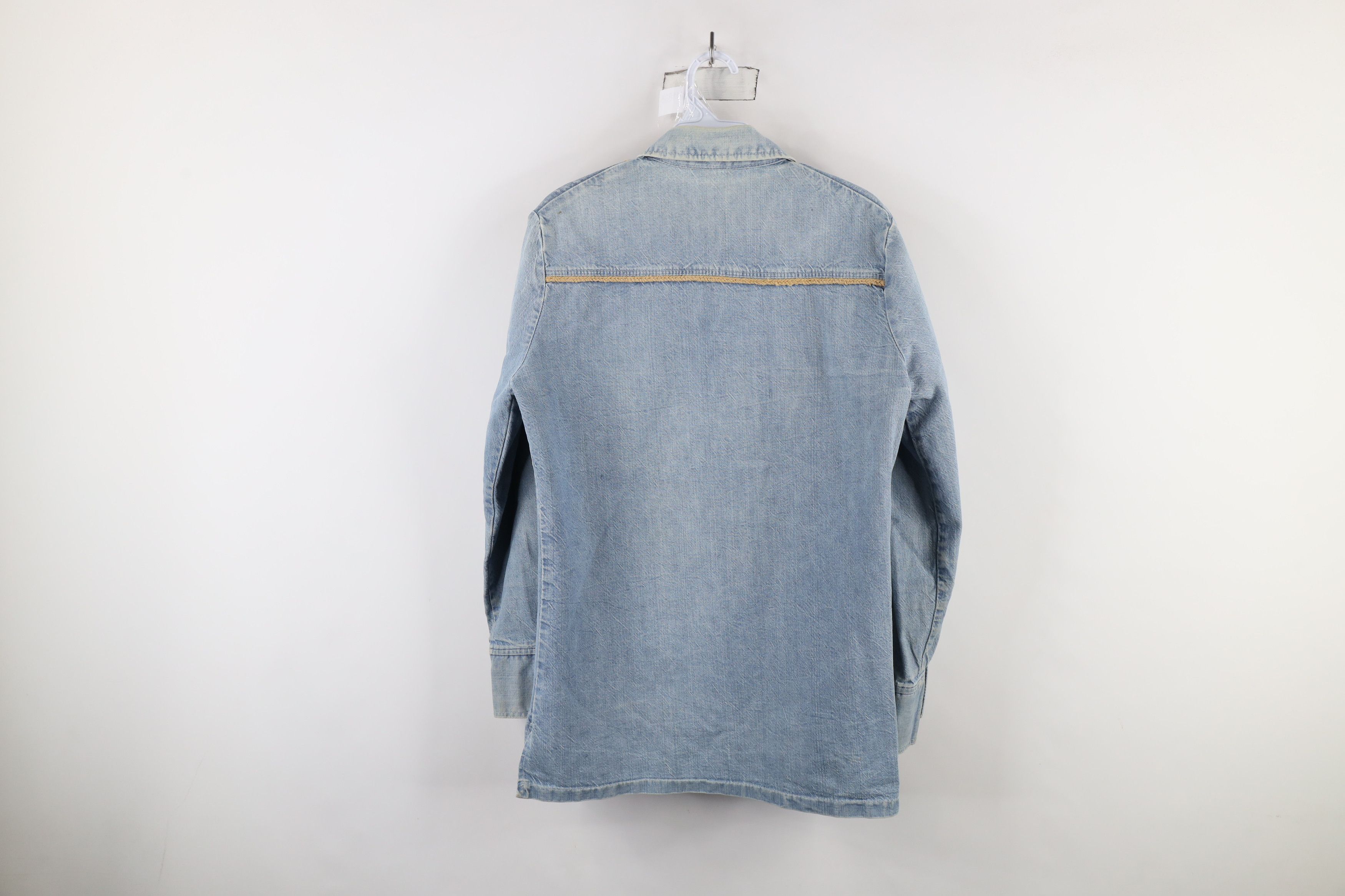 Vintage Vintage 50s 60s Streetwear Denim Button Shirt Jacket USA Size M / US 6-8 / IT 42-44 - 13 Thumbnail