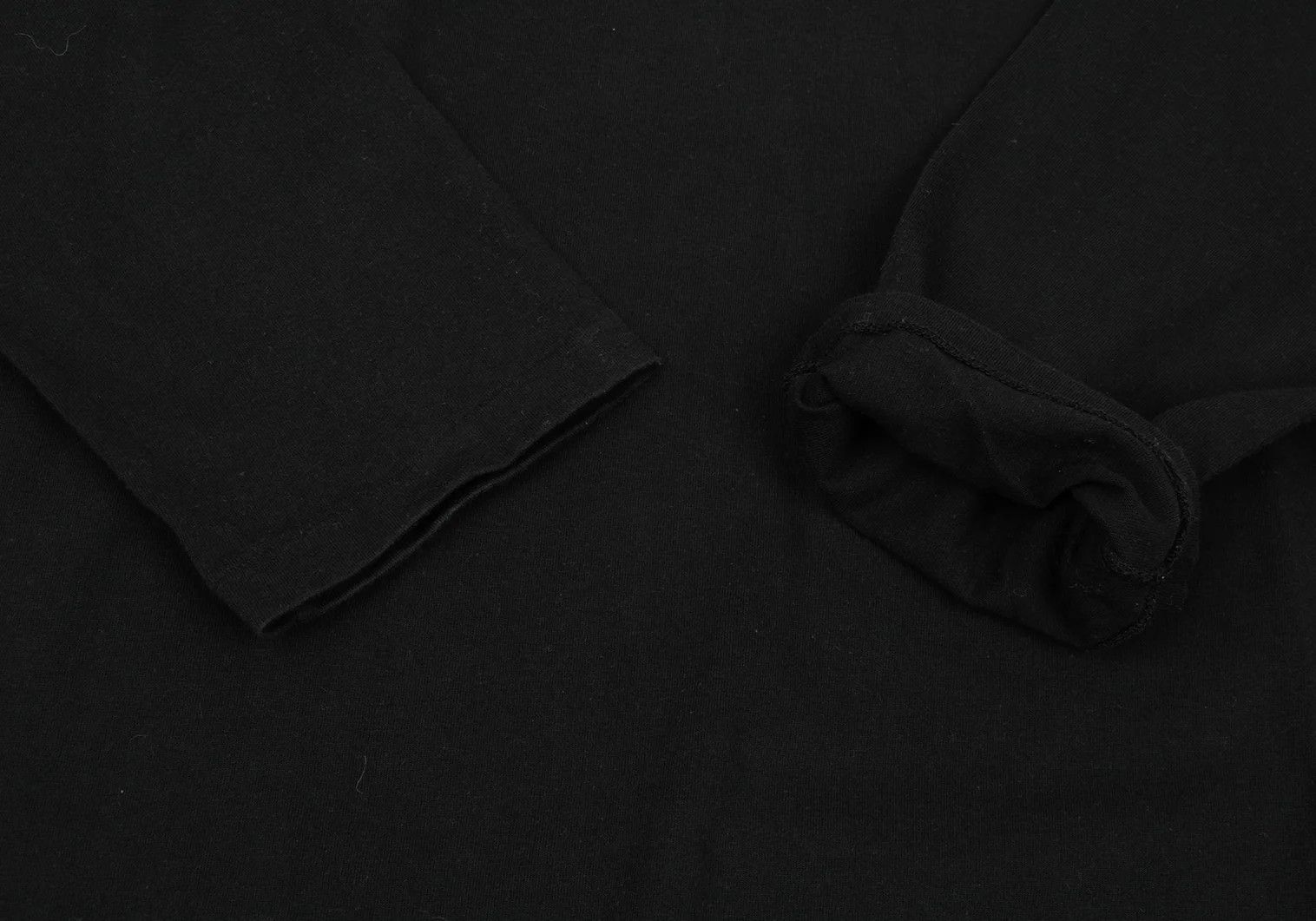 Yohji Yamamoto Yohji Yamamoto Cotton Long Sleeve T-Shirt Black M Size US M / EU 48-50 / 2 - 7 Thumbnail