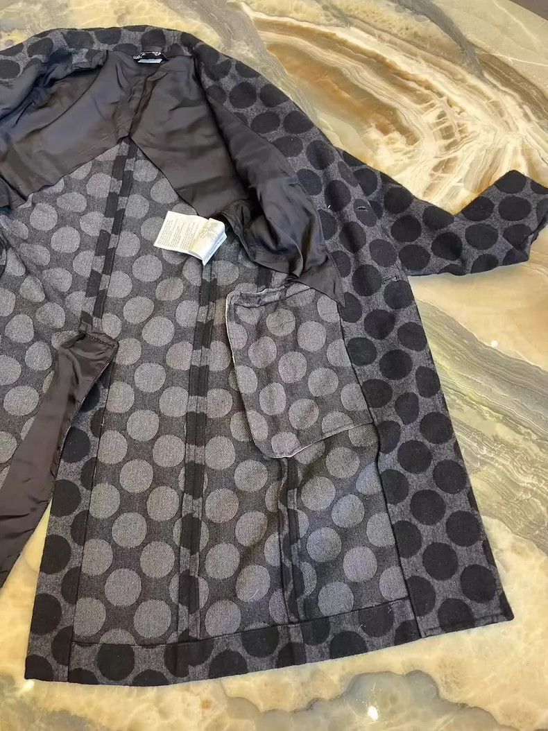 Comme des Garcons Comme Des Garcons Black polka-dot ruffled coat Size S / US 4 / IT 40 - 7 Thumbnail