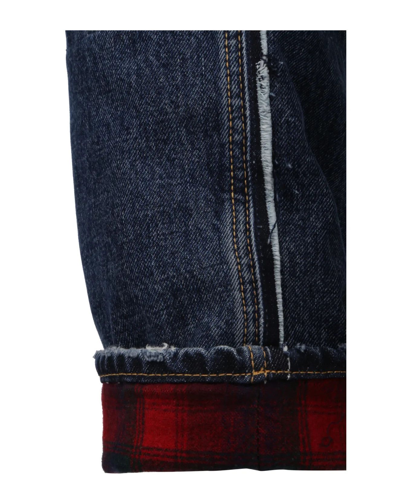 Maison Margiela o1w1db10525 Pendleton Denim Jeans in Blue Size US 32 / EU 48 - 3 Thumbnail