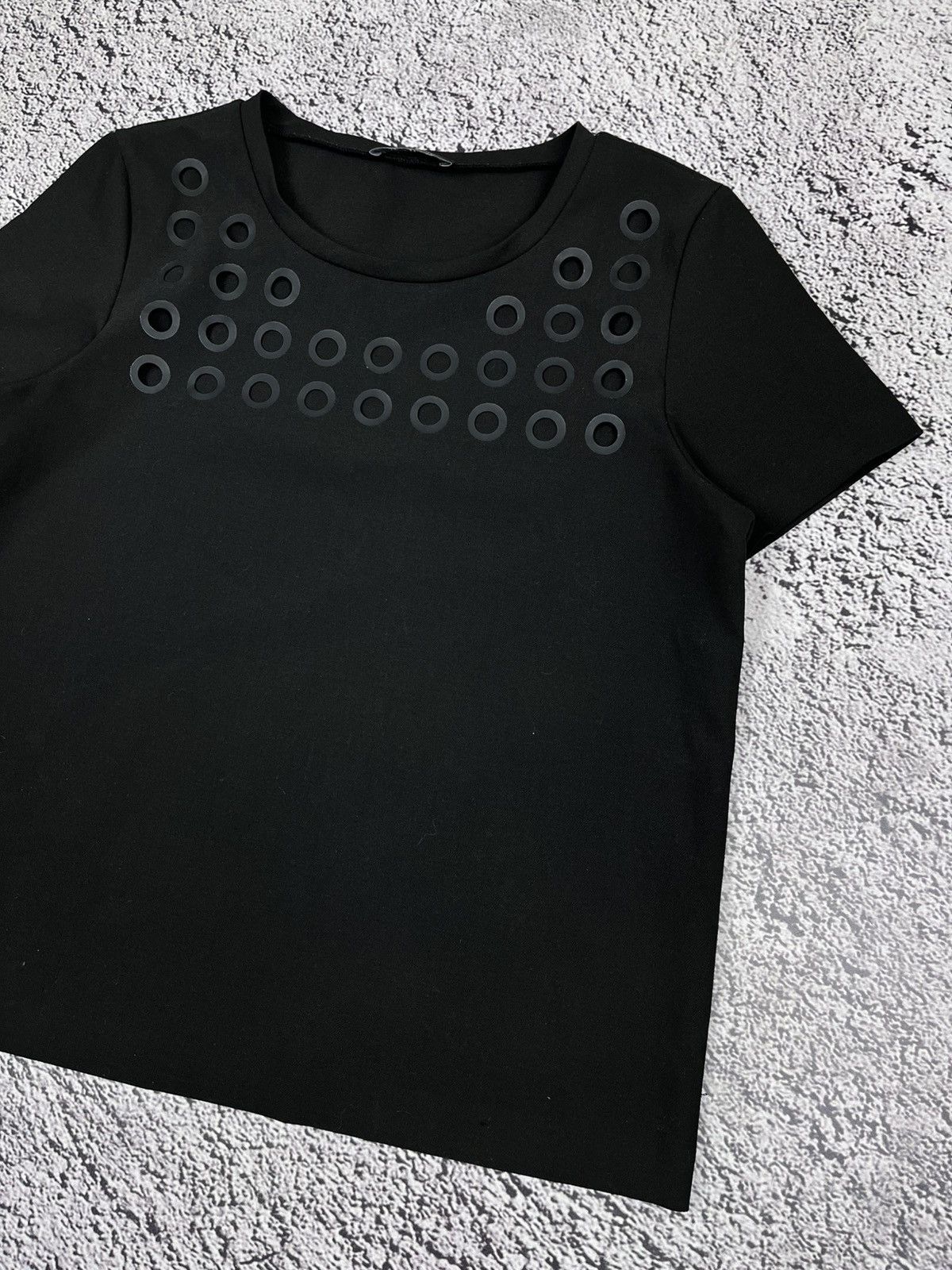 Cop Copine Cop Copine Short sleeve top circle cutouts avantgarde Size M / US 6-8 / IT 42-44 - 3 Thumbnail