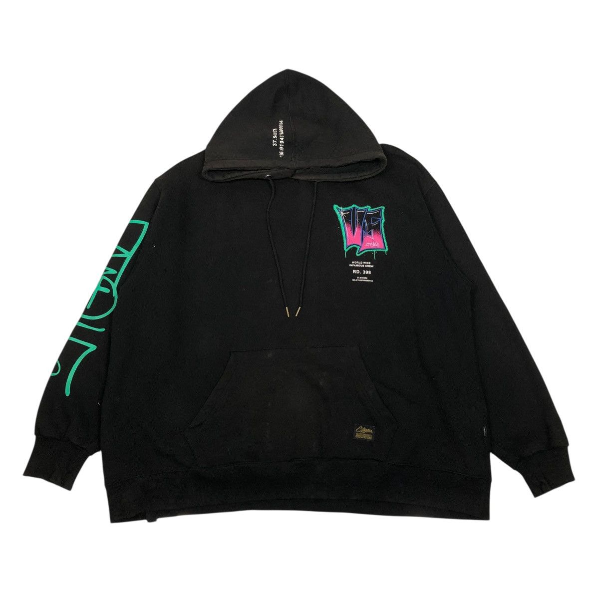 Hysteric Glamour 🔥HOODIE PULL OVER STIGMA VATOS SOCIETY PUNK DESIGN BIG LOGO Size US XL / EU 56 / 4 - 2 Thumbnail
