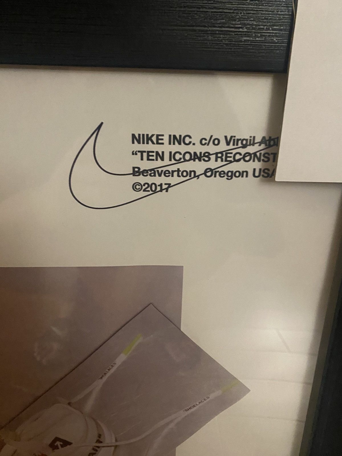 Nike × Off-White RARE Nike Off White The Ten RSVP Gallery Poster Size ONE SIZE - 2 Thumbnail