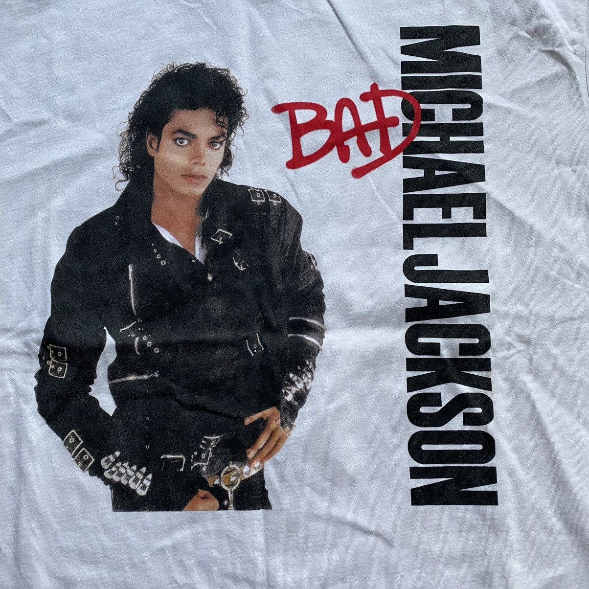 Band Tees MICHAEL JACKSON Y2K BAD SINGLE T SHIRT Size US L / EU 52-54 / 3 - 2 Thumbnail