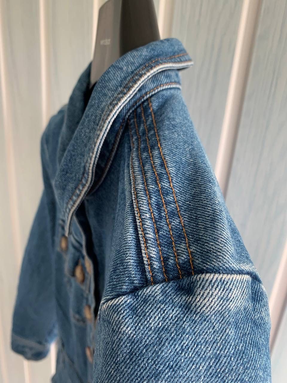Designer × Sezane Sezane Denim Blue Women’s Cotton Button Pockets Jumpsuit Size 27" / US 4 / IT 40 - 6 Thumbnail
