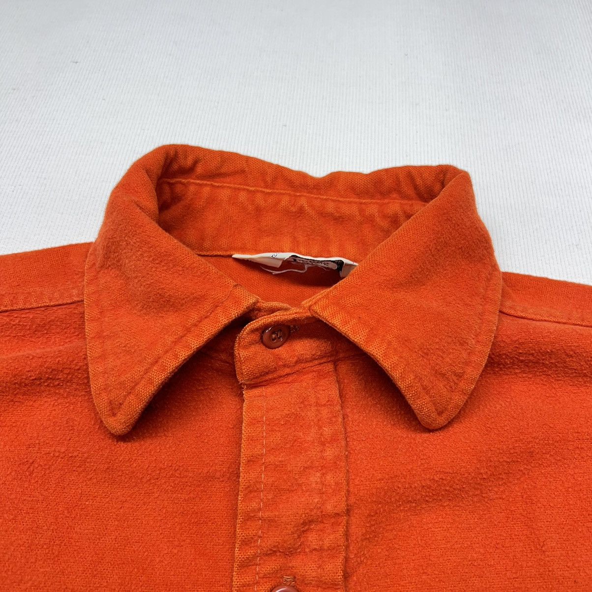 Vintage VTG Mr Leggs Flannel Shirt Orange Chamois Button Up Pocket Size US M / EU 48-50 / 2 - 4 Thumbnail