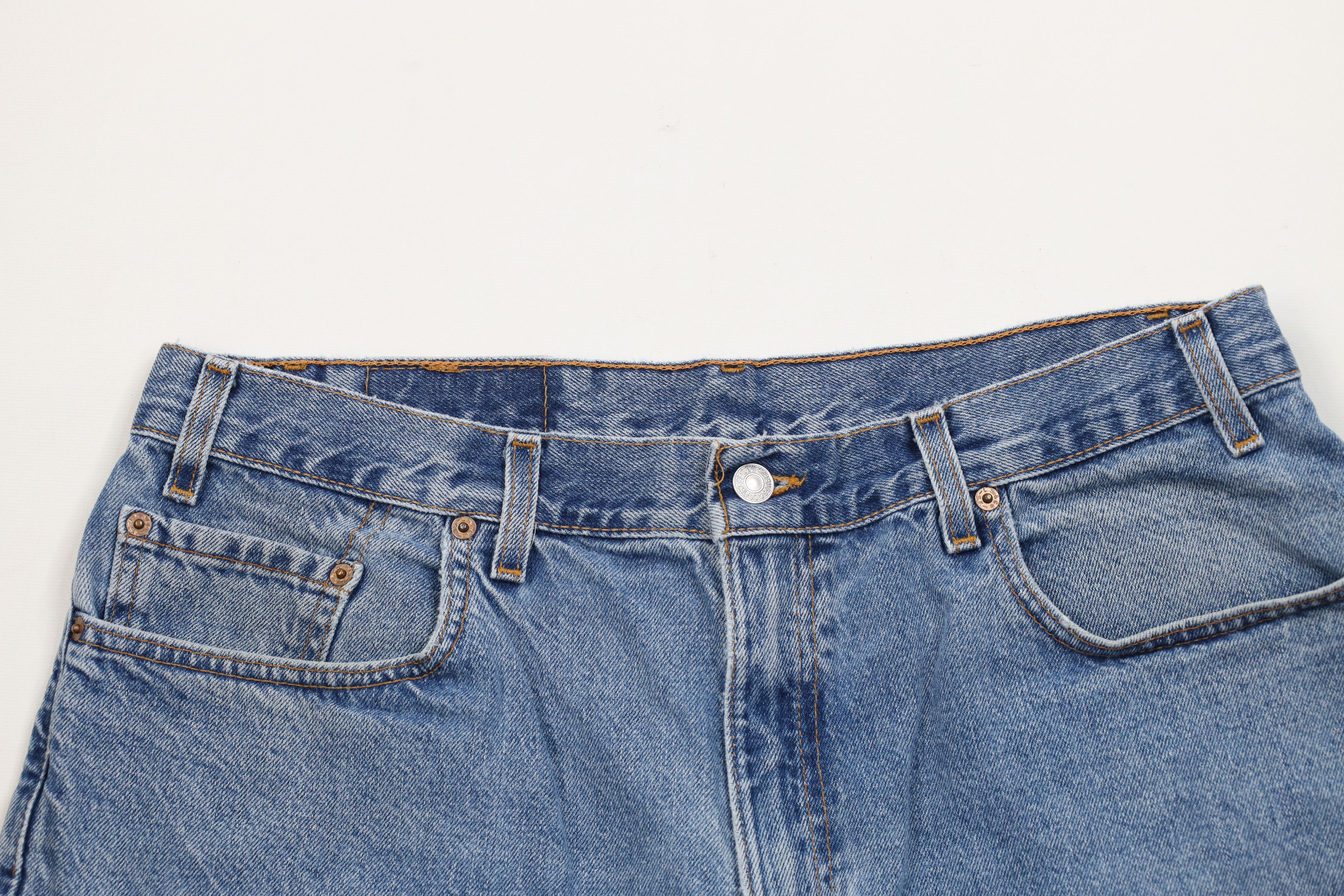 Levi's Vintage Y2K 2000 Levis 569 Fit Denim Jeans Shorts Jorts USA Size US 38 / EU 54 - 2 Thumbnail