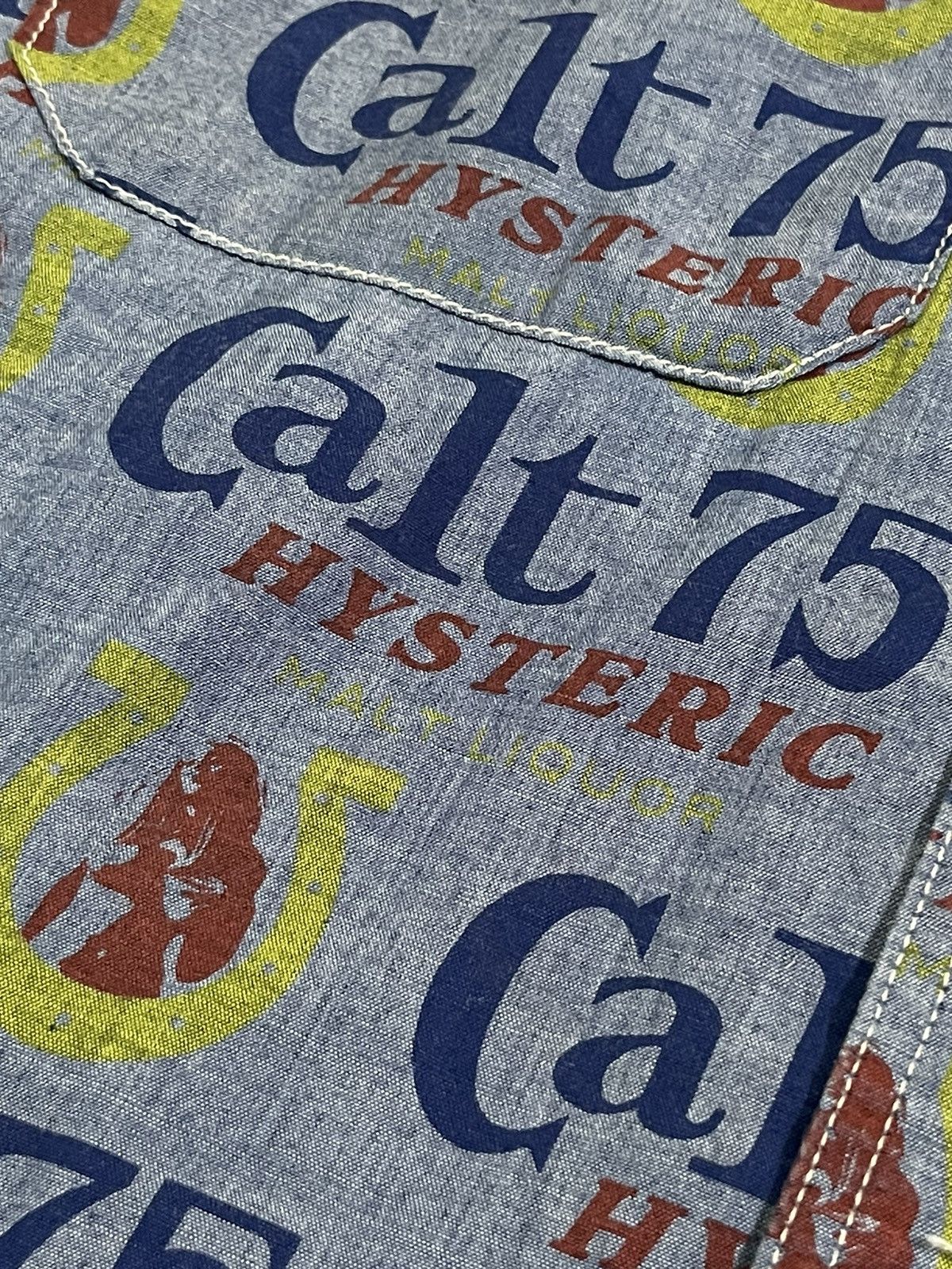 Hysteric Glamour HYSTERIC GLAMOUR long sleeve shirt full print motif style Size US M / EU 48-50 / 2 - 4 Thumbnail