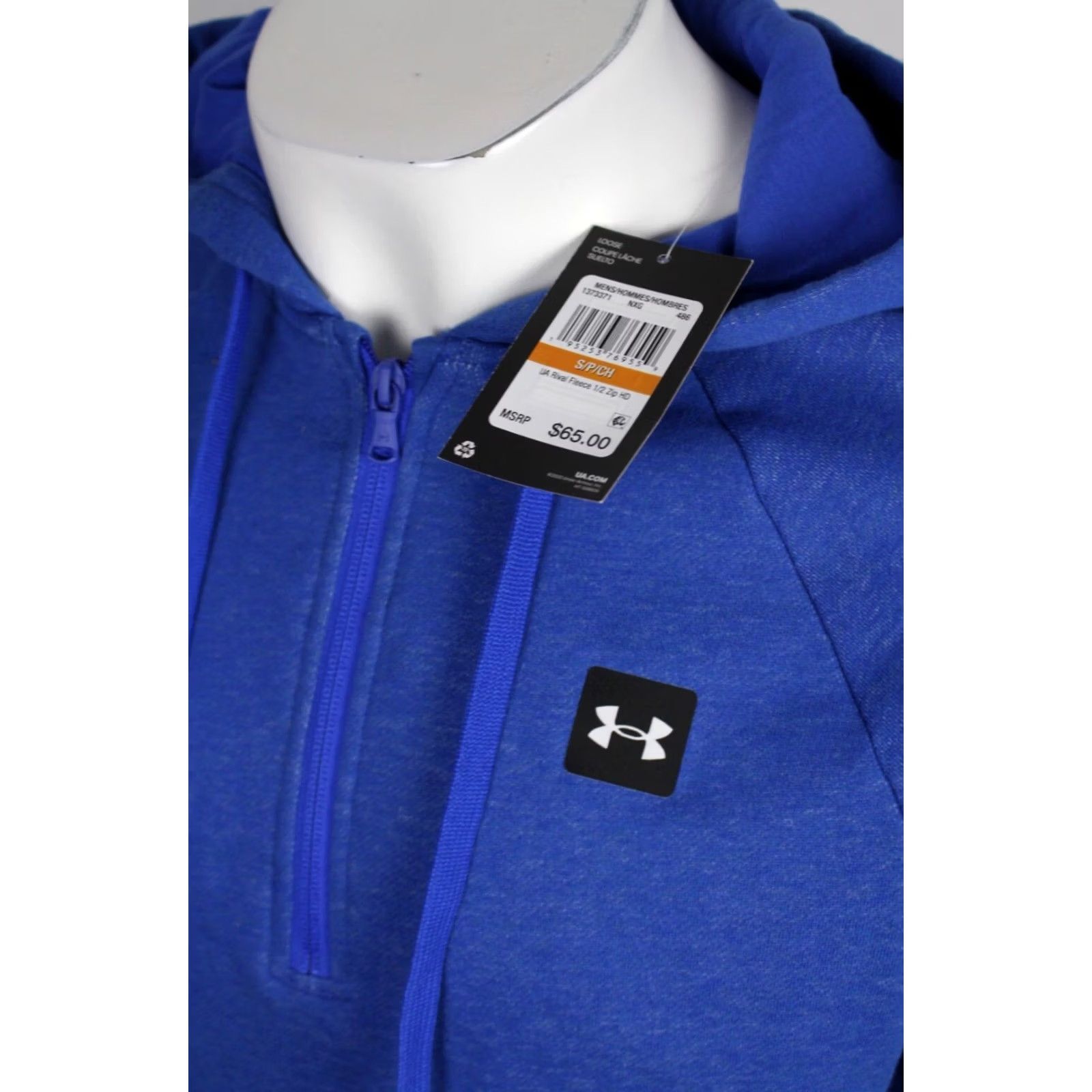 Under Armour Under Armour Men's Rival Fleece 1/2 Zip Hoodie Sweatshirt Small Blue Size US S / EU 44-46 / 1 - 3 Thumbnail