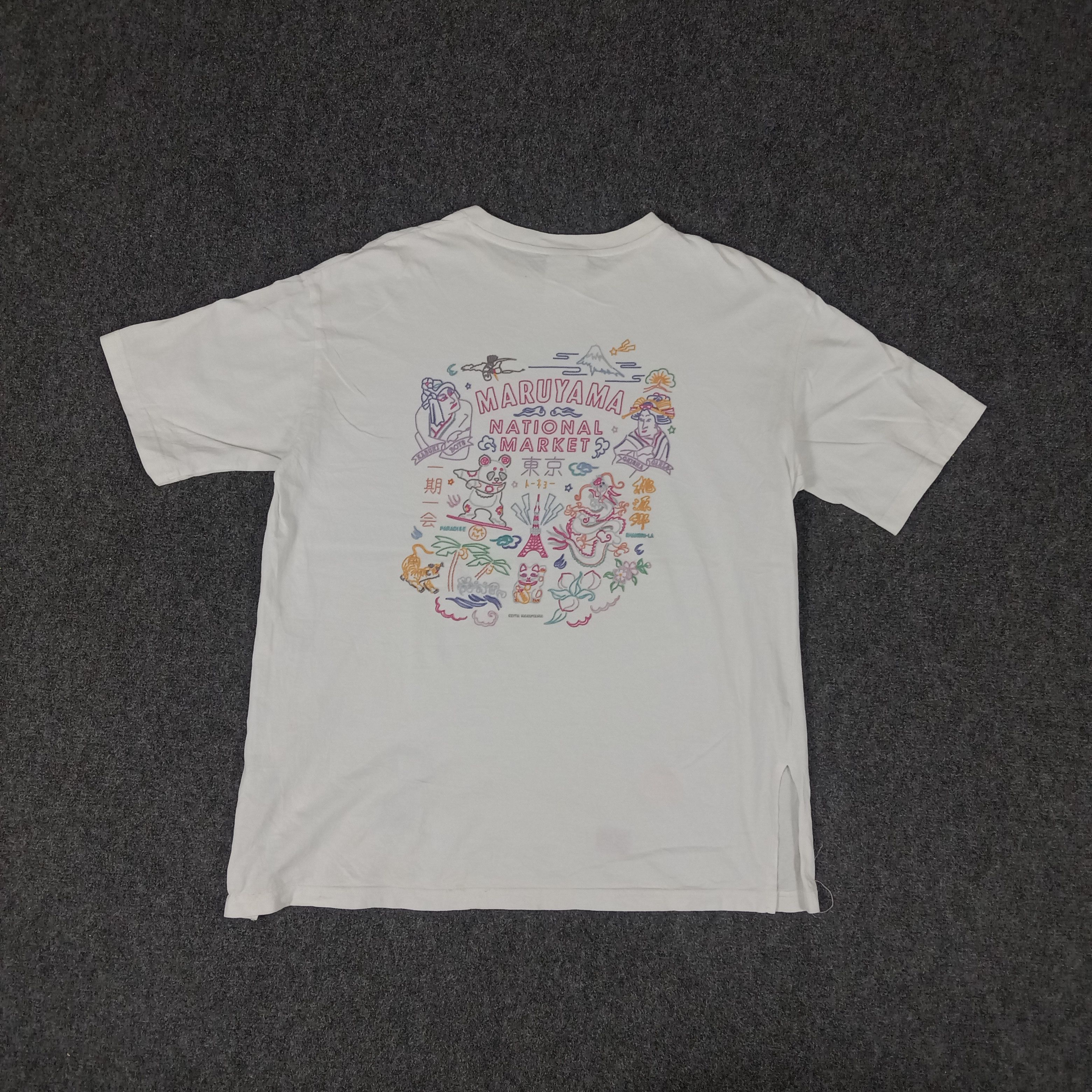 Japanese Brand × KEITAMARUYAMA × Vintage GU X Keita Maruyama National Market Japan Tshirt Size US M / EU 48-50 / 2 - 1 Thumbnail