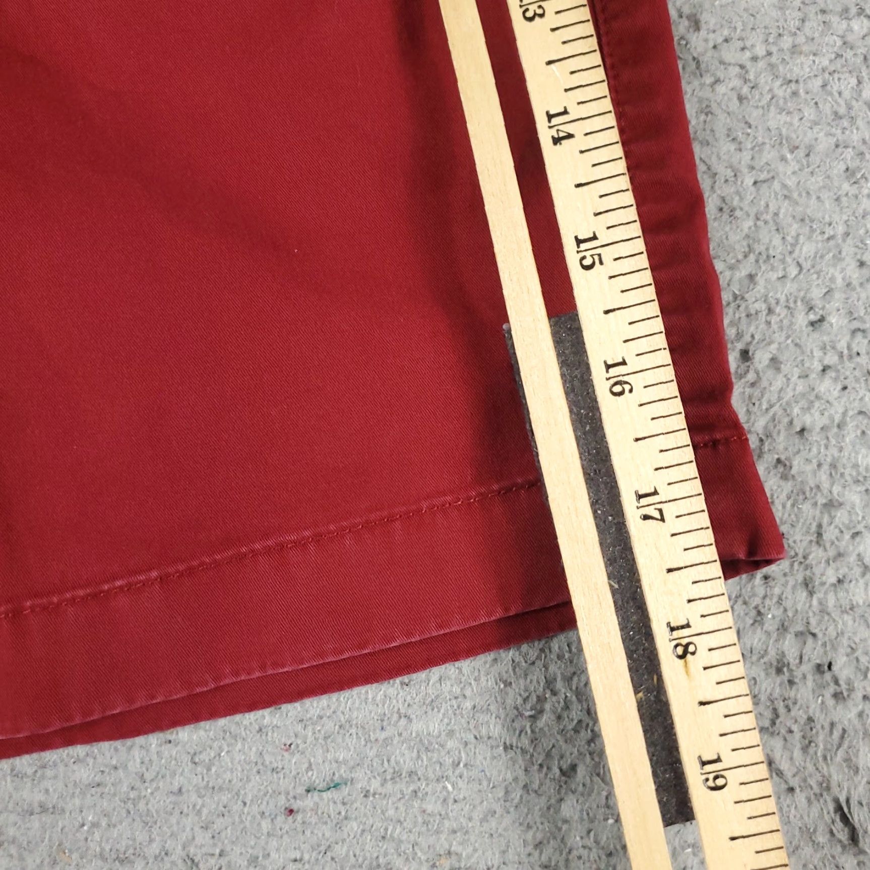 J.Crew VINTAGE J.Crew Men's Shorts Size 32 Red Casual Flat Front Chino Summer Size US 32 / EU 48 - 5 Thumbnail