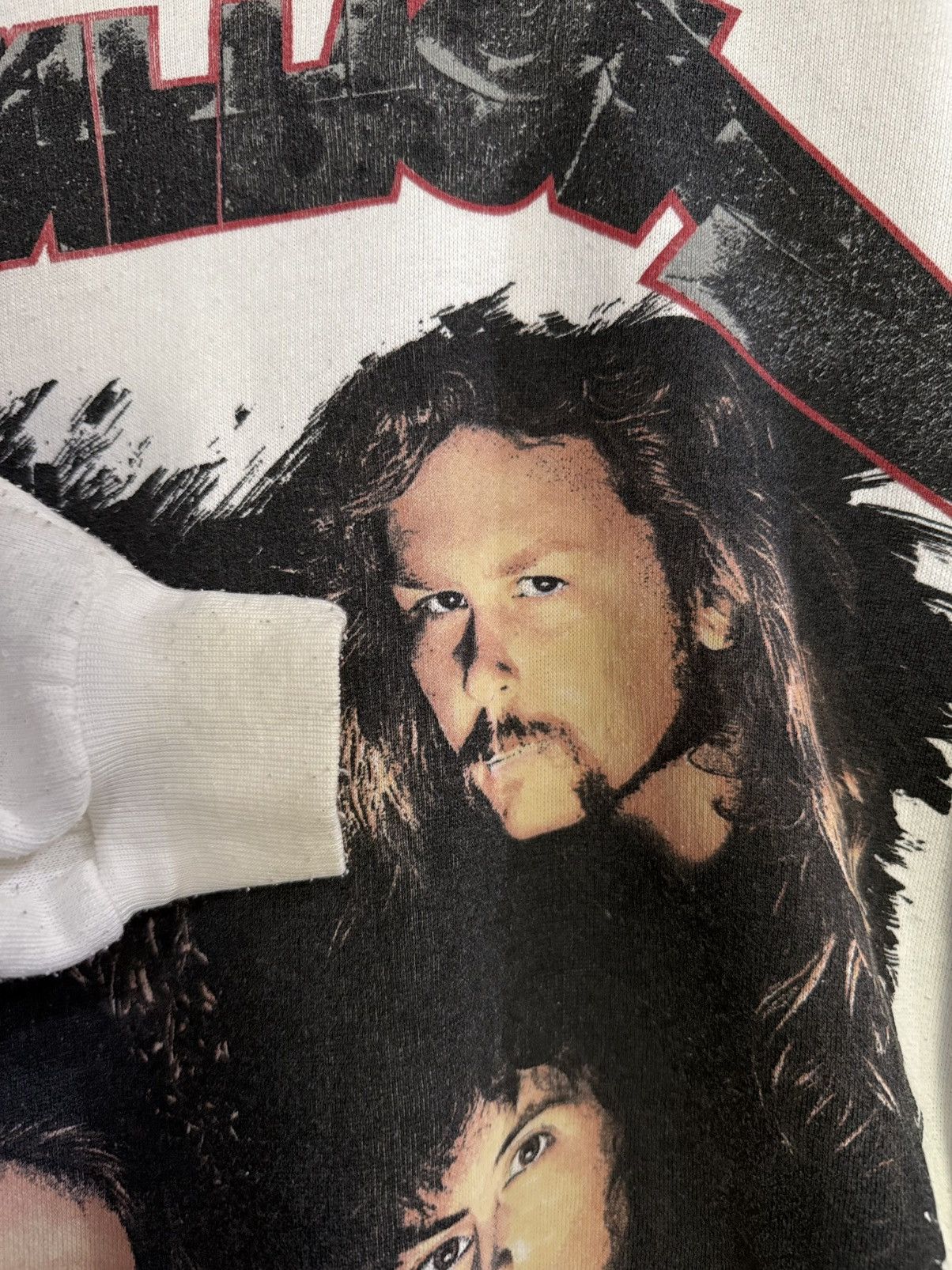 Band Tees × Vintage Rare Vintage 90s Metallica Promo Europe Sweatshirt Size US L / EU 52-54 / 3 - 10 Thumbnail