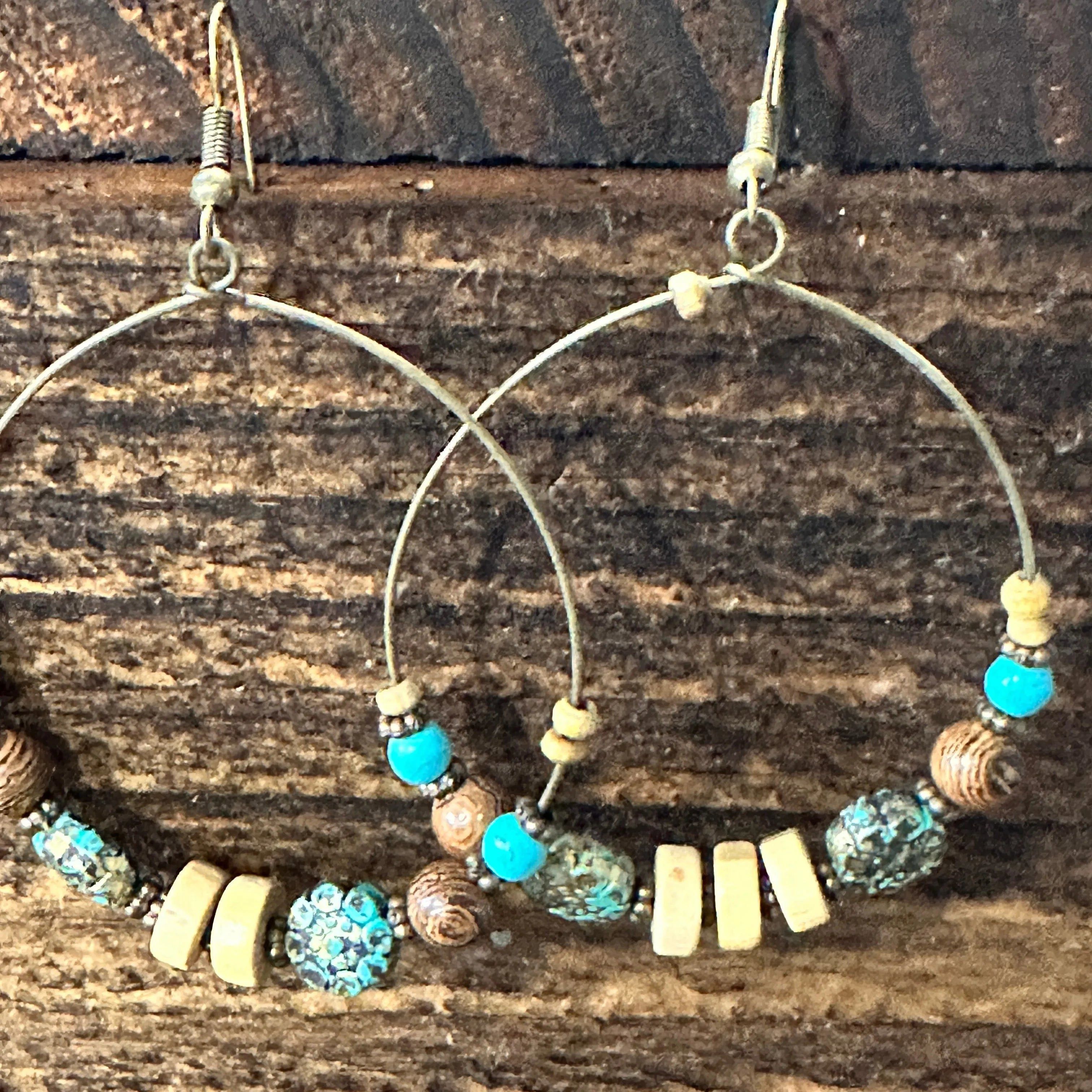 Other Handmade Western Hippie Copper Wire Colorful Wooden Beads Dr Size ONE SIZE - 5 Thumbnail