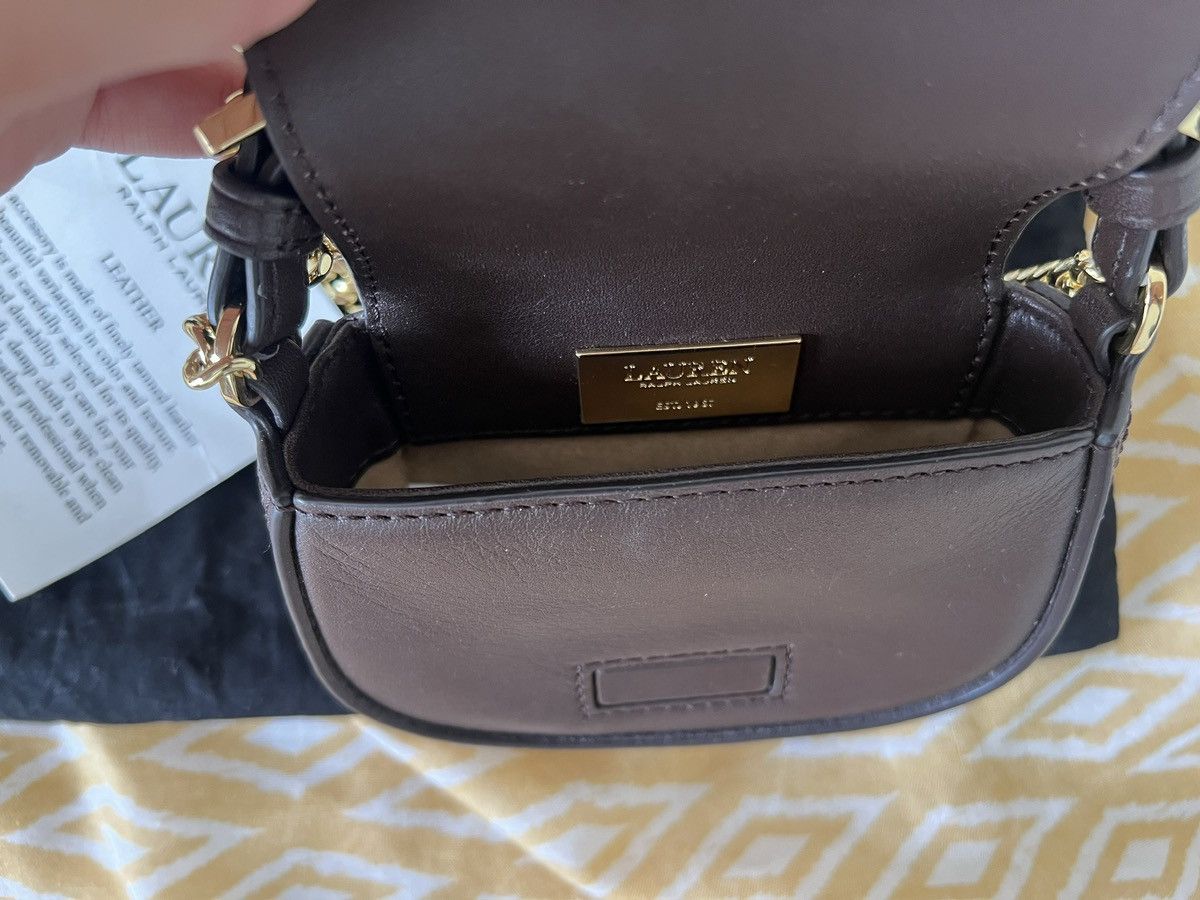 Lauren Ralph Lauren TANNER MINI CROSSBODY SMALL - chestnut brown Size ONE SIZE - 3 Thumbnail