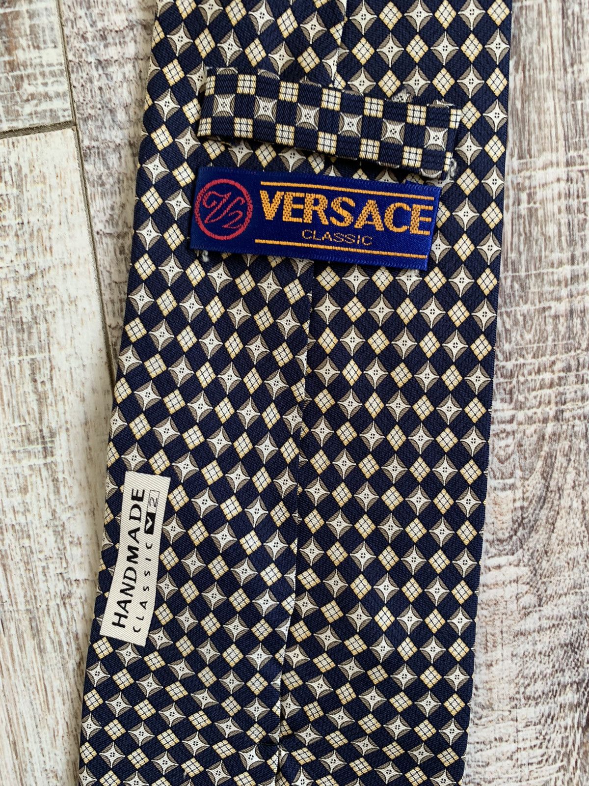 Versace × Vintage Vintage Versace made in Italy Tie Size ONE SIZE - 4 Thumbnail