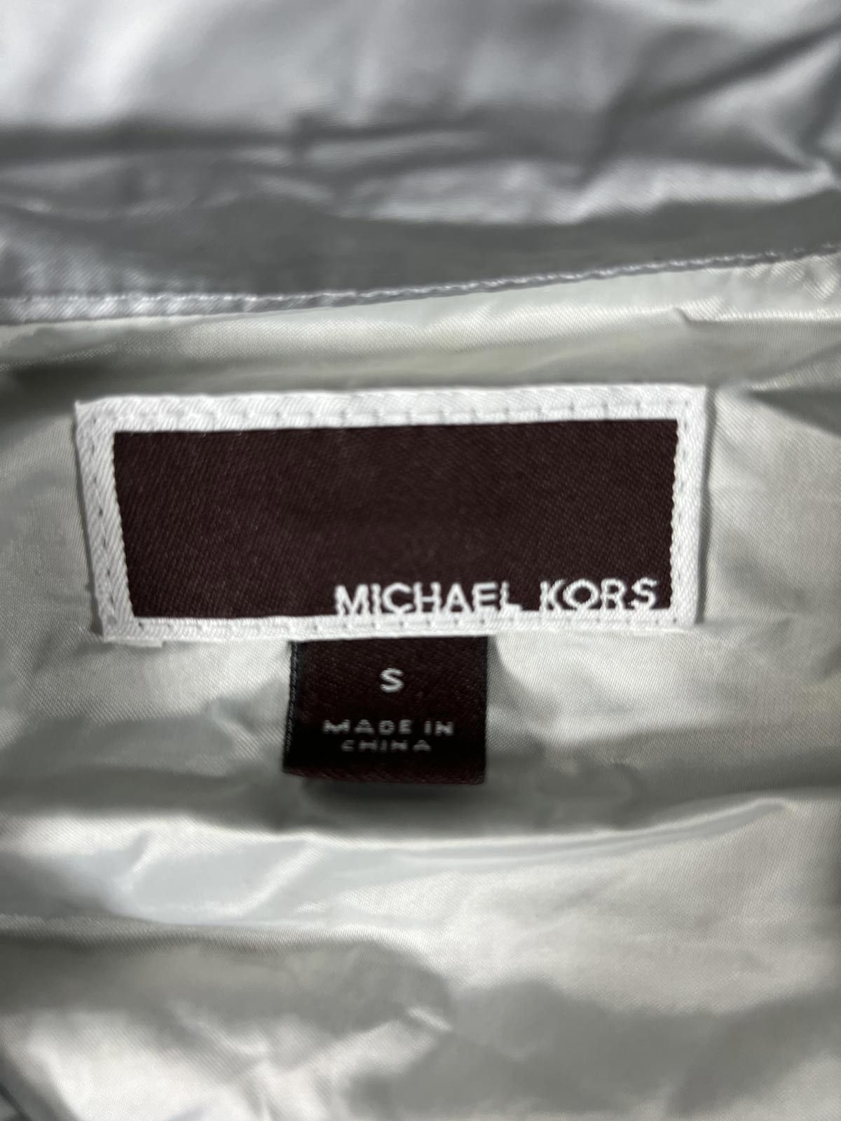 Michael Kors Michael Kors Silver Metallic Jacket Size Small Size US S / EU 44-46 / 1 - 2 Thumbnail