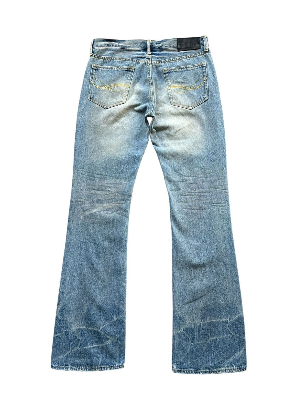 CIVARIZE 00's CavariA vkei distressed washed flared jeans Size US 32 / EU 48 - 2 Thumbnail