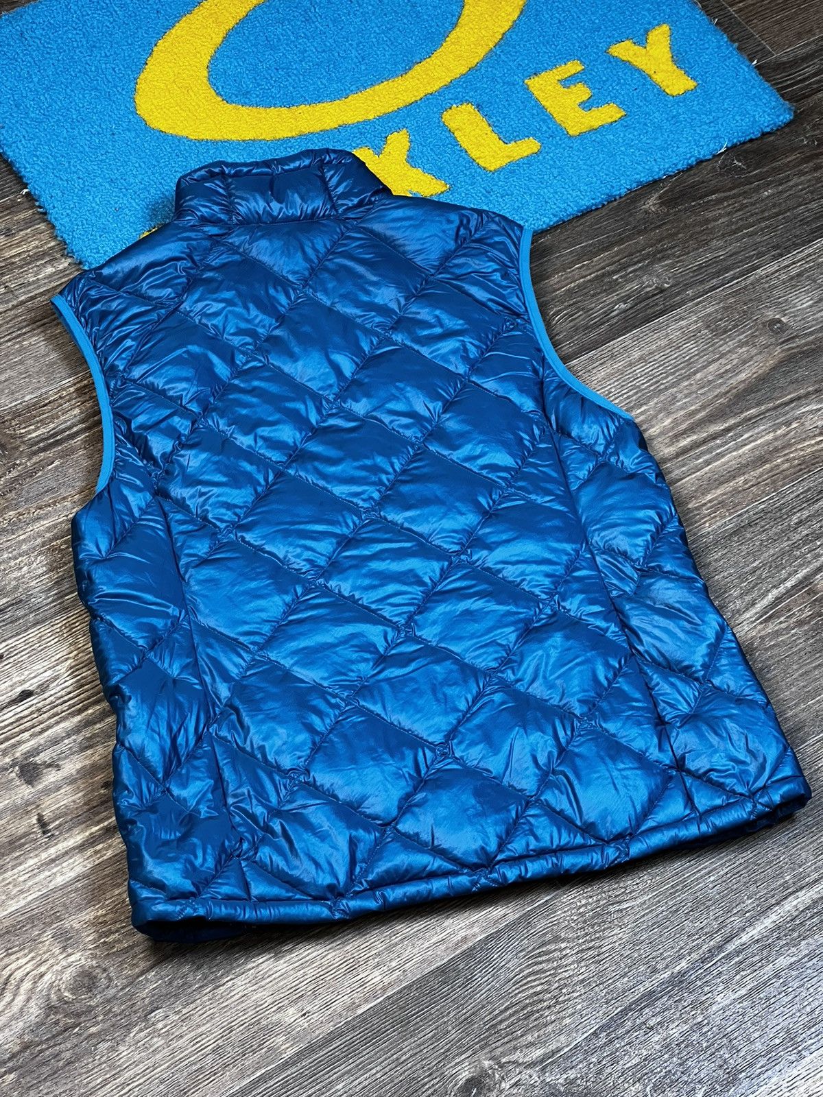 Japanese Brand × Montbell Montbell Quilted Full Zip Puffer Blue Vest Jakcet Size L / US 10 / IT 46 - 8 Thumbnail