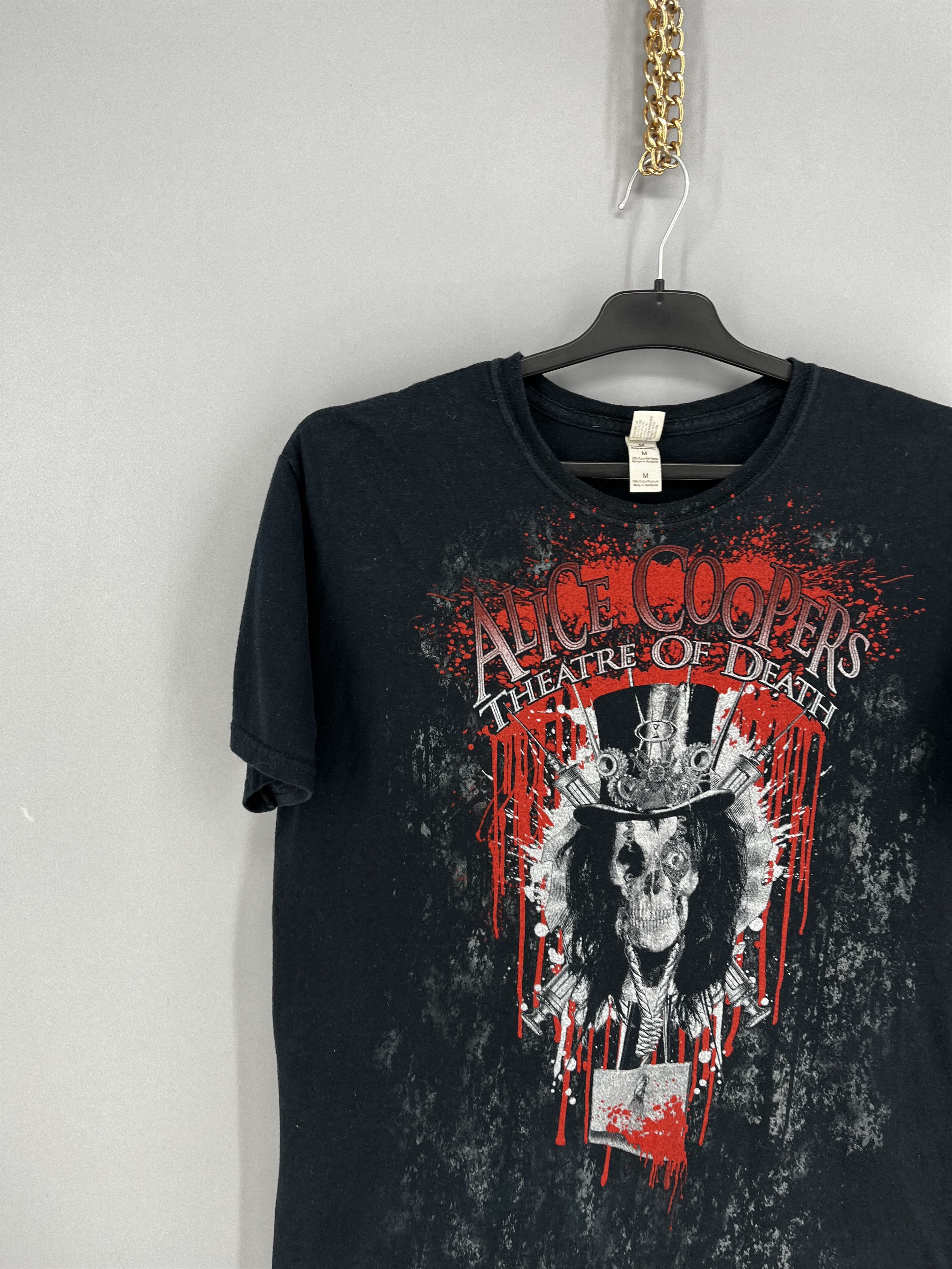 Band Tees Vintage Y2K Alice Cooper Band Skulls Dead Face Horror Tee Size US L / EU 52-54 / 3 - 4 Thumbnail