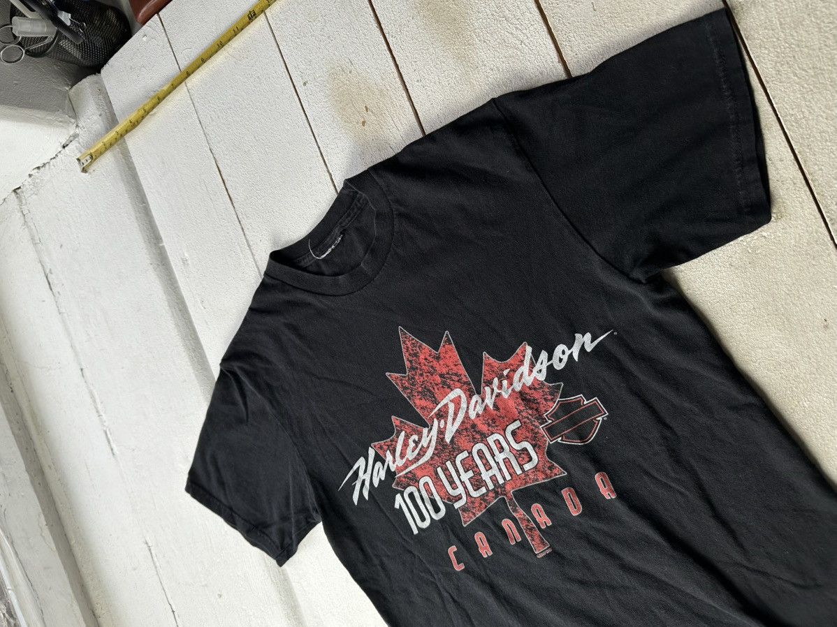 Harley Davidson 🚨VNTG HARLEY DAVIDSON 100 YEARS CANADA RARE BIG LOGO FADED Size US S / EU 44-46 / 1 - 2 Thumbnail