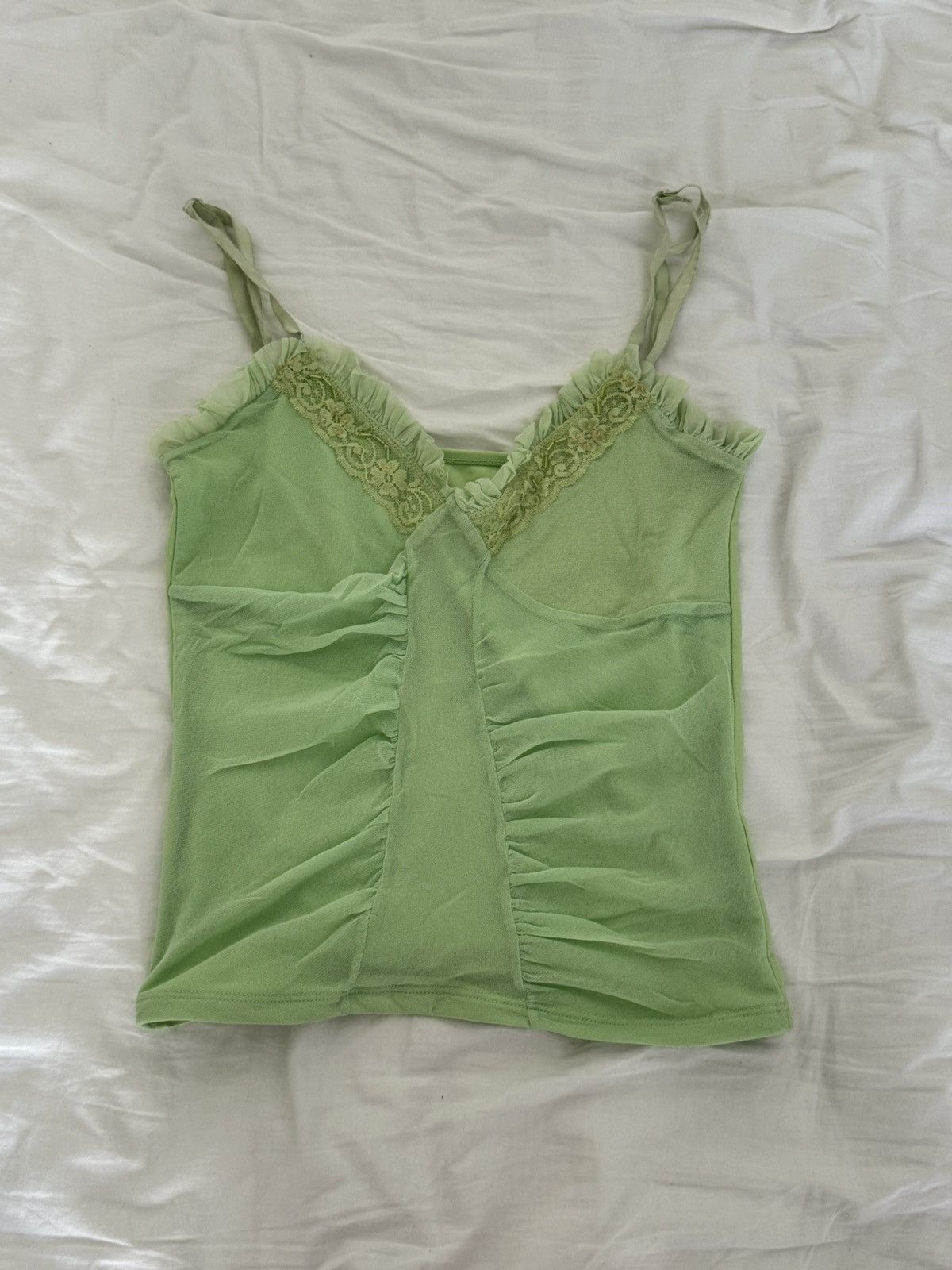 Vintage Green Top Size S / US 4 / IT 40 - 1 Thumbnail