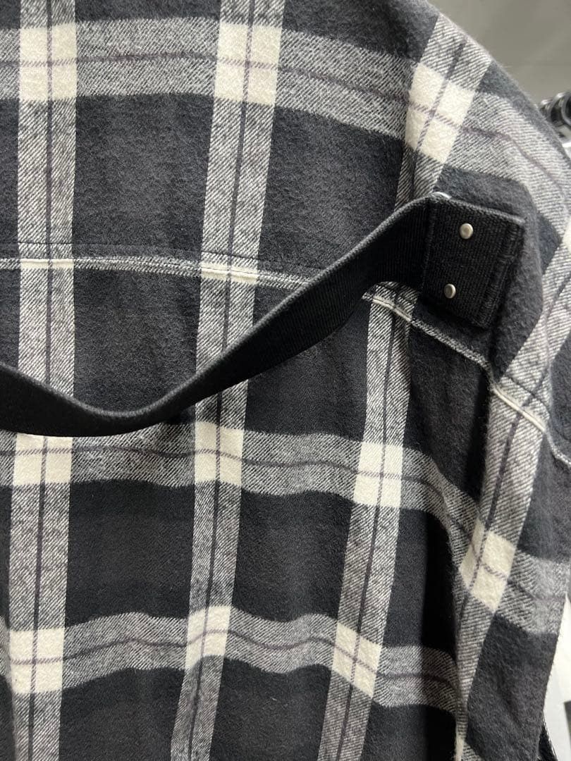 Rick Owens 19SS Sleeveless Oversize Shirt plaid 48 Size US M / EU 48-50 / 2 - 4 Thumbnail