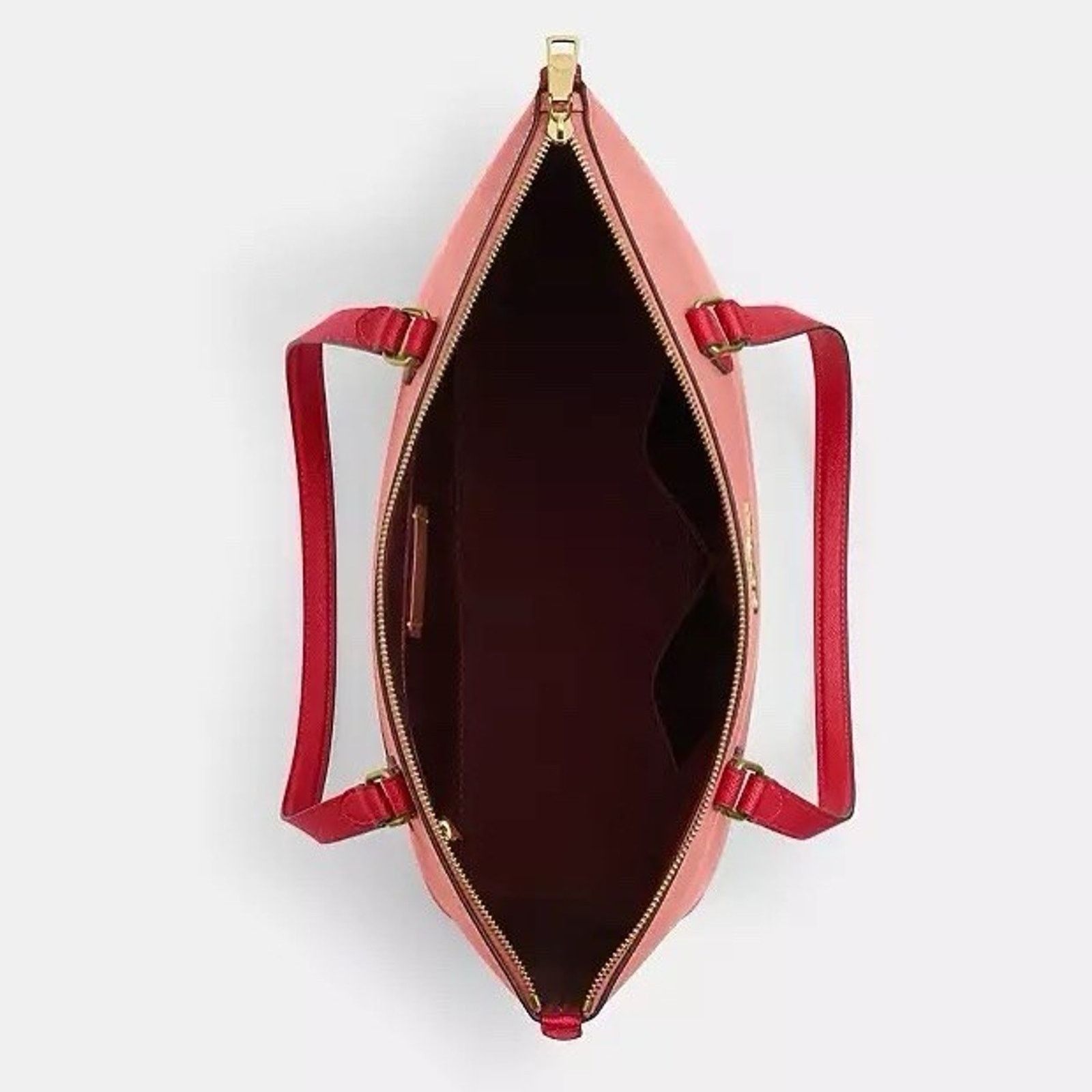 Coach NWT Coach Gallery Tote Bag Colorblock CAR35 Bold Red Size ONE SIZE - 9 Thumbnail
