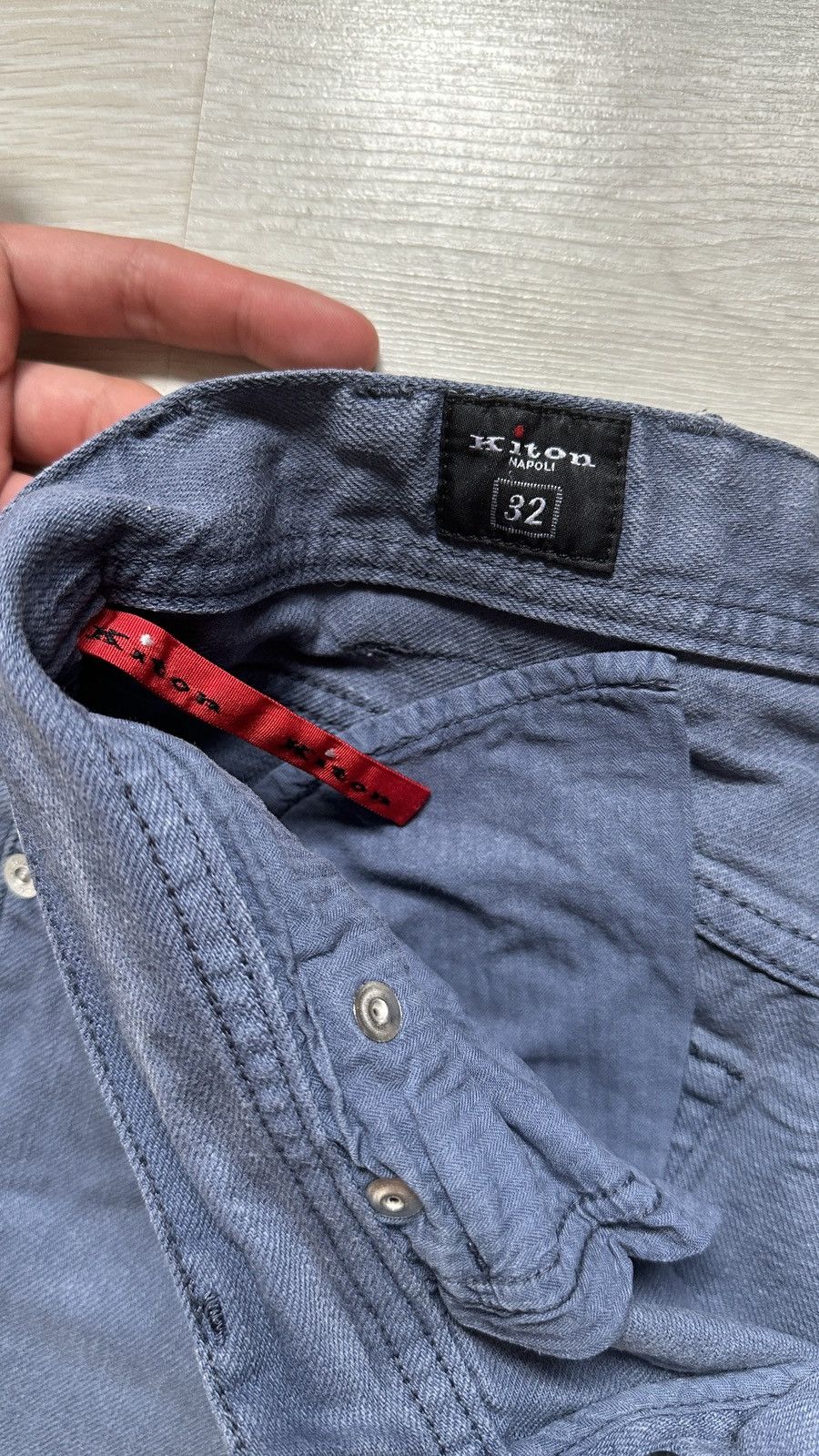 Kiton Kiton Napoli Blue/Purple Jeans 100% Cotton 28 Made in Italy Size US 28 / EU 44 - 6 Thumbnail